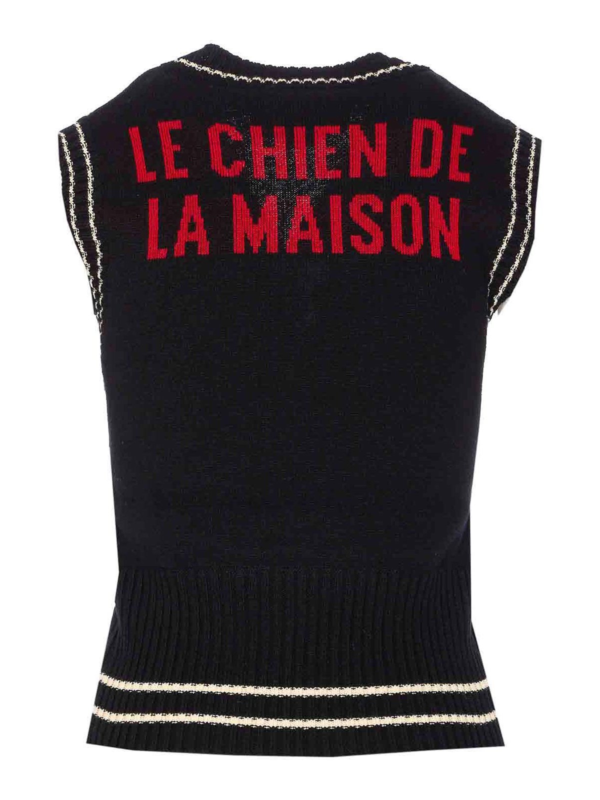 Valentino Knit Vest In Black