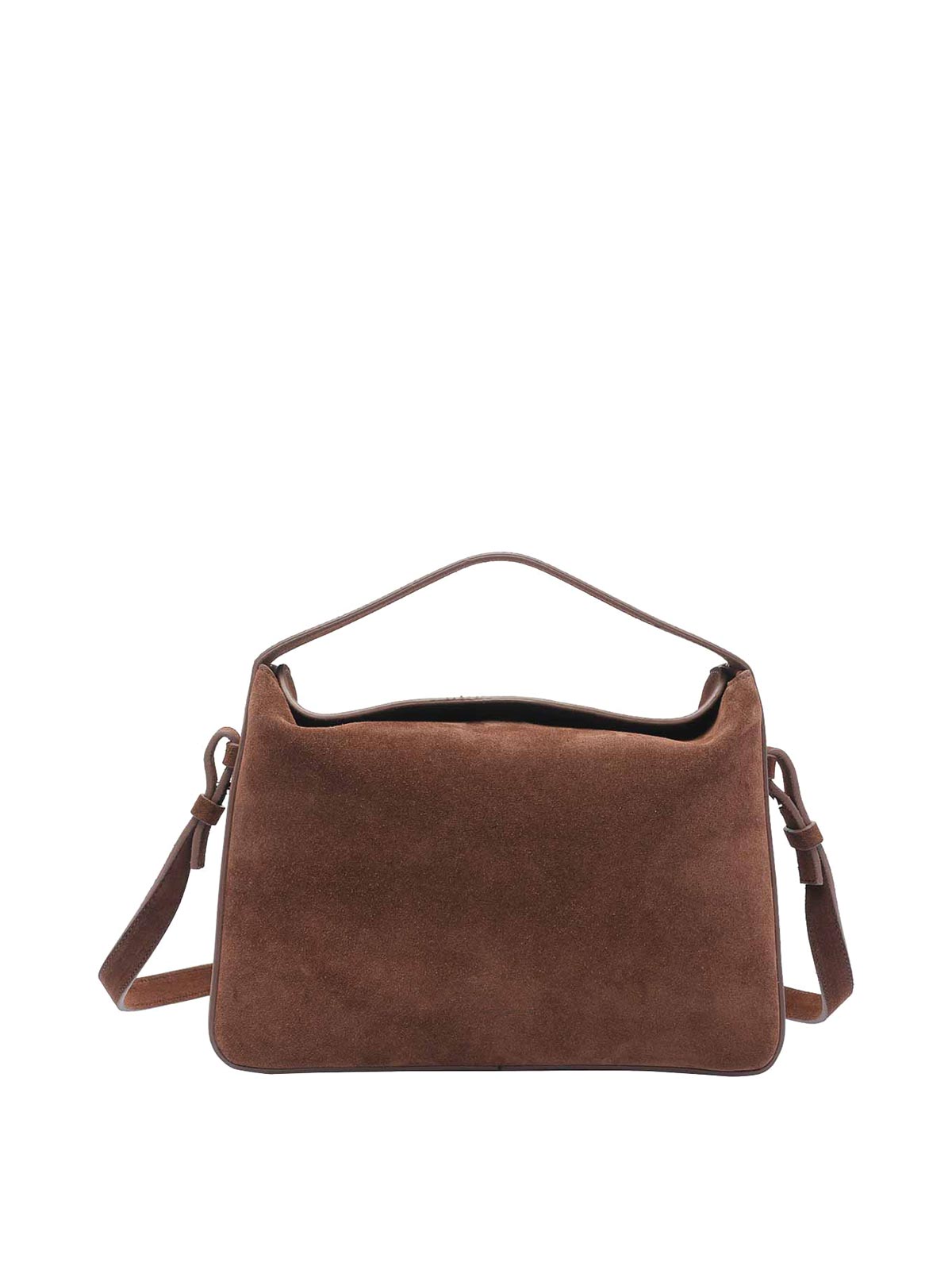 Aesther Ekme Soft Baguette Crossbody Bag 238 Suede Cocoa In Brown