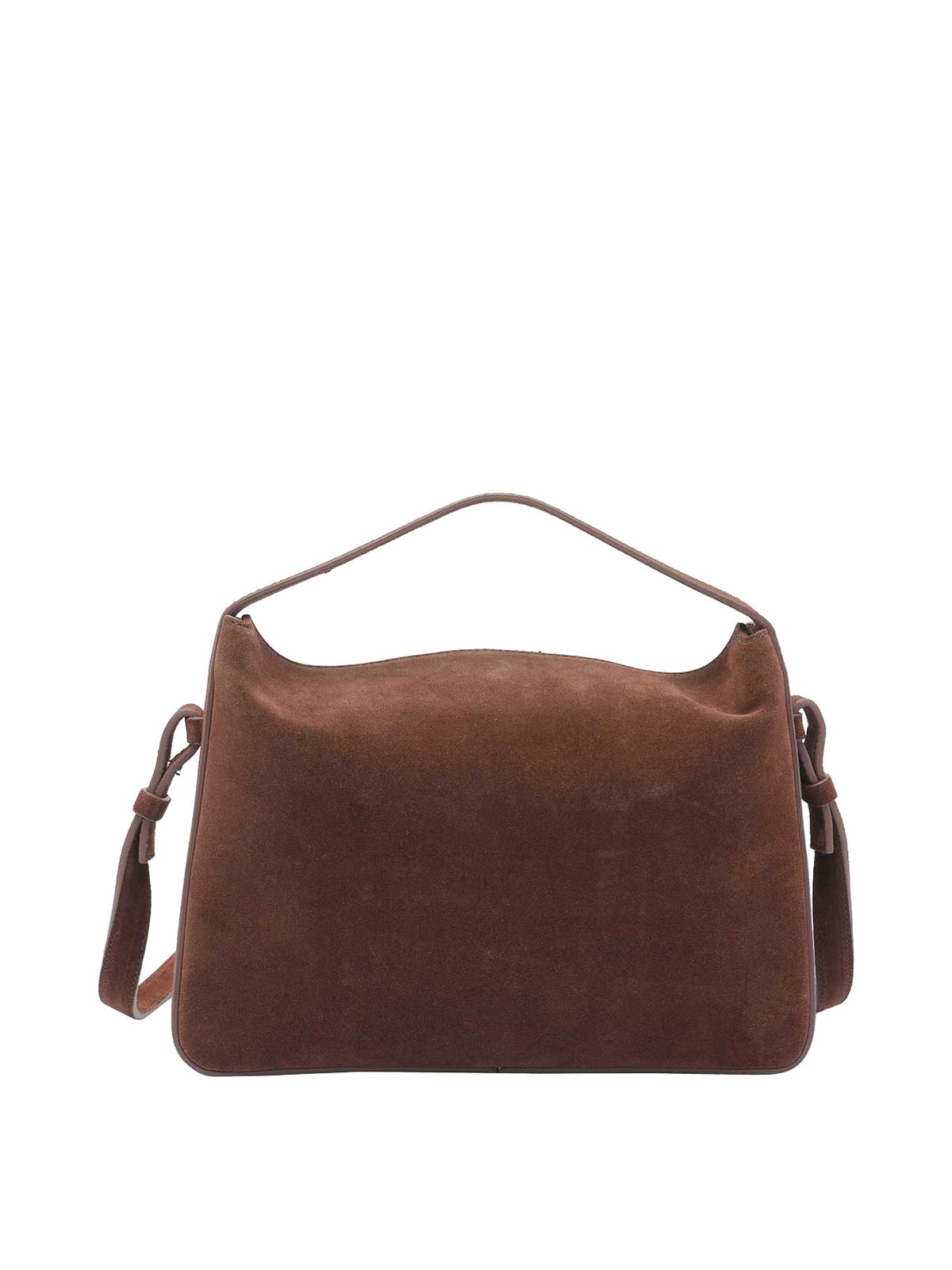 Aesther Ekme Soft Baguette Crossbody Bag 238 Suede Cocoa In Brown