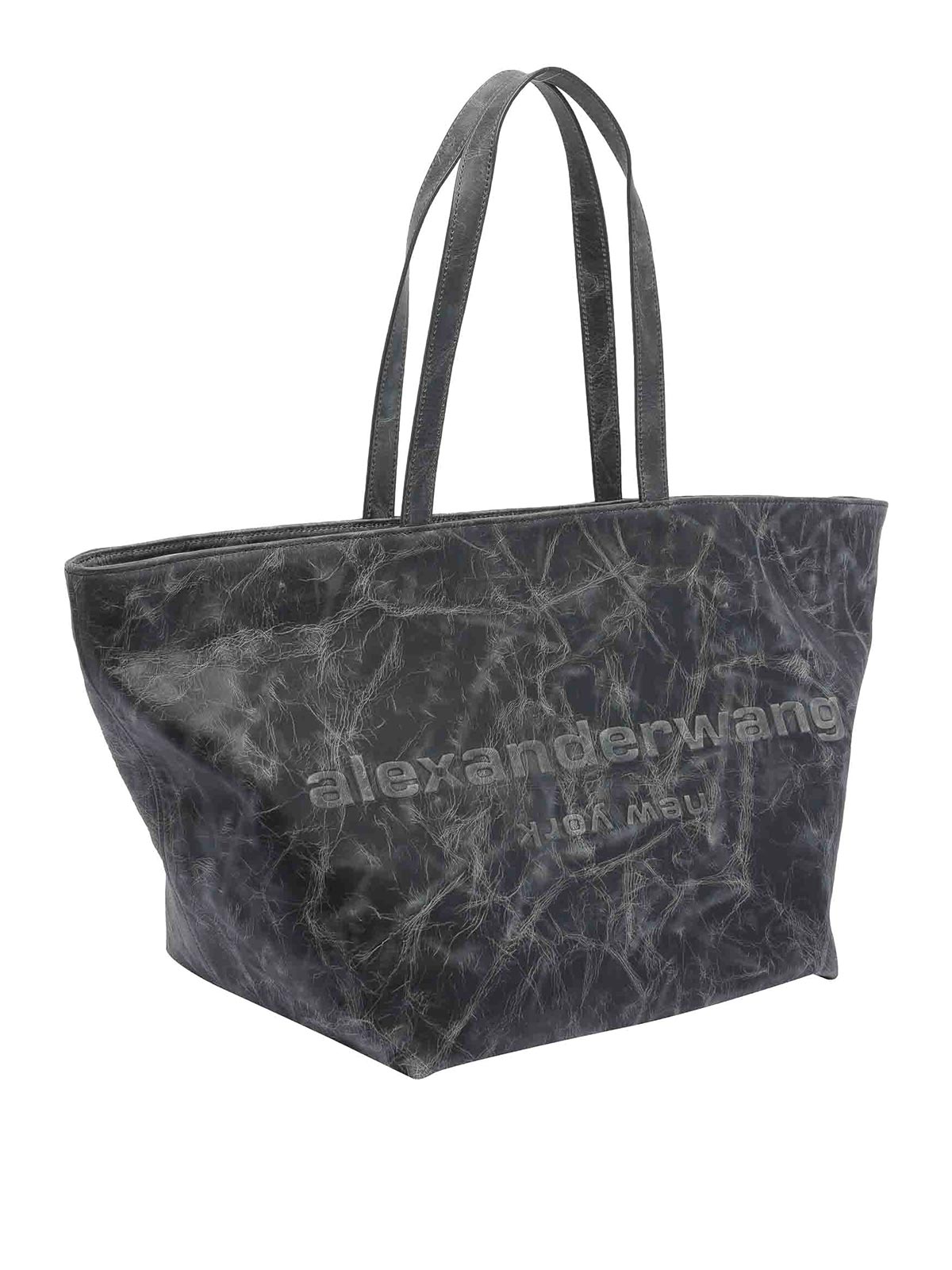 Alexander Wang Punch Tote Bag In Gray