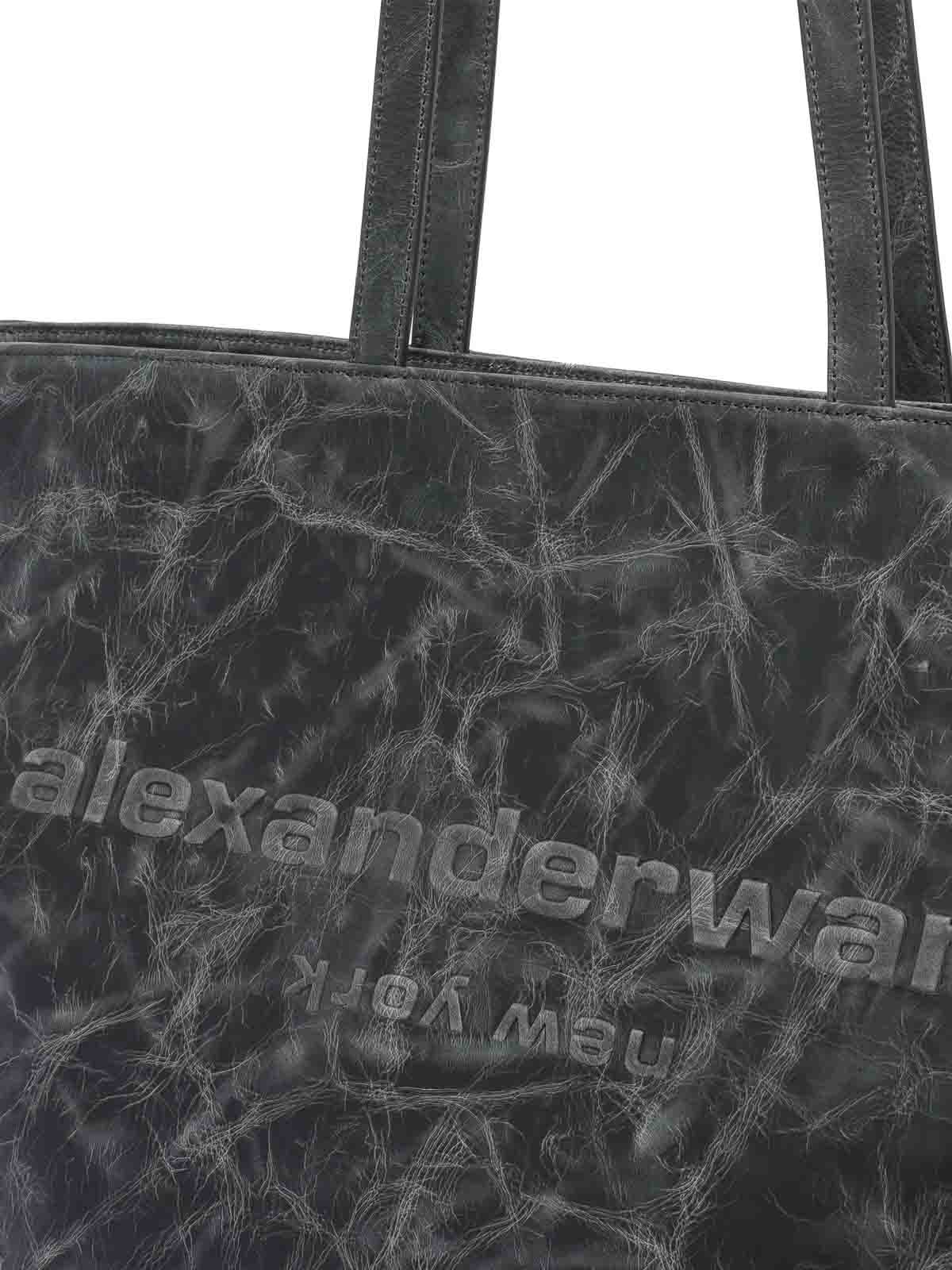 Alexander Wang Punch Tote Bag In Gray