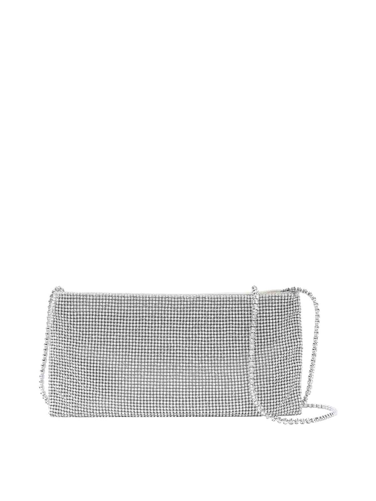 Benedetta Bruzziches Your Best Friend La Petite Pochette Bag In Silver