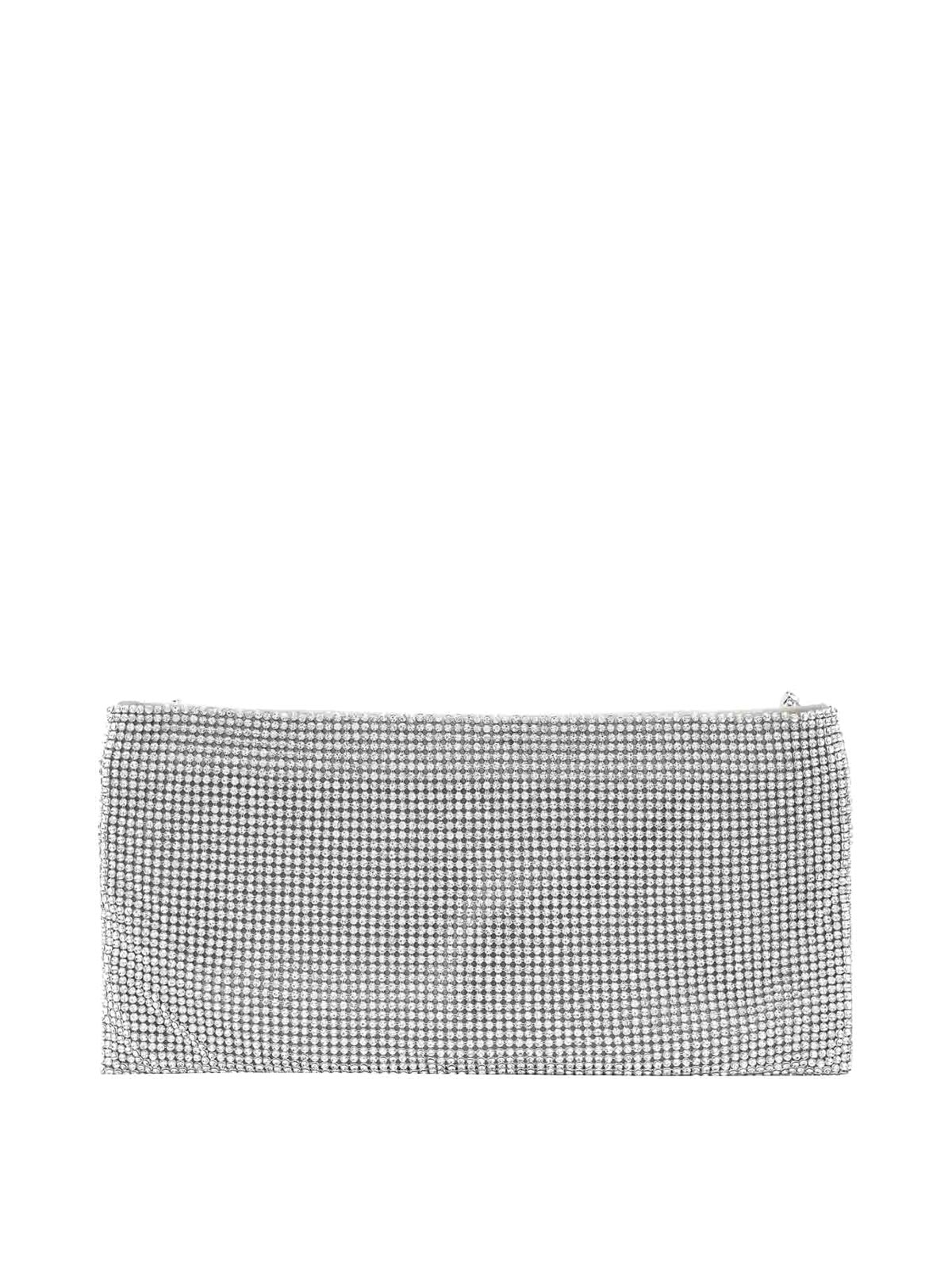 Benedetta Bruzziches Your Best Friend La Petite Pochette Bag In Silver