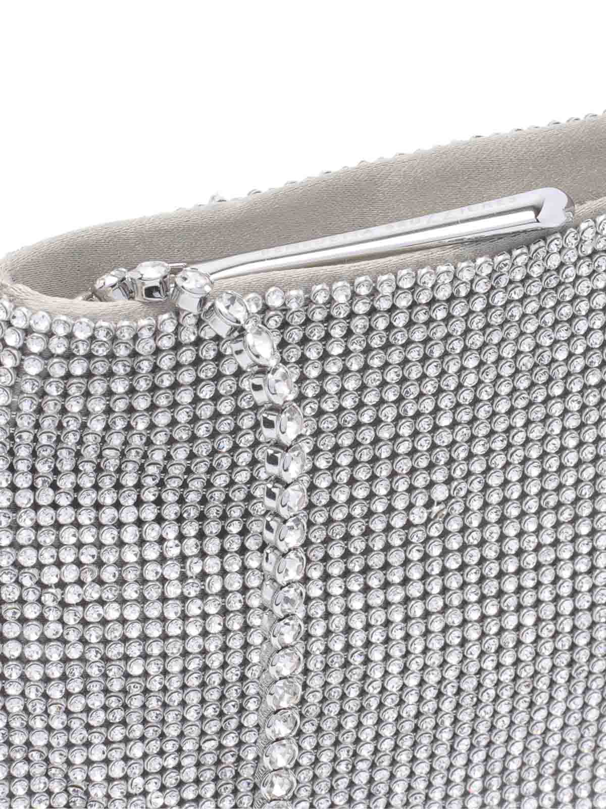 Benedetta Bruzziches Your Best Friend La Petite Pochette Bag In Silver