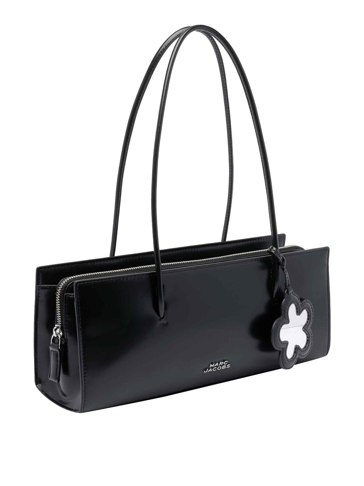 Marc Jacobs The Mirror Satchel Shoulder Bag In Black