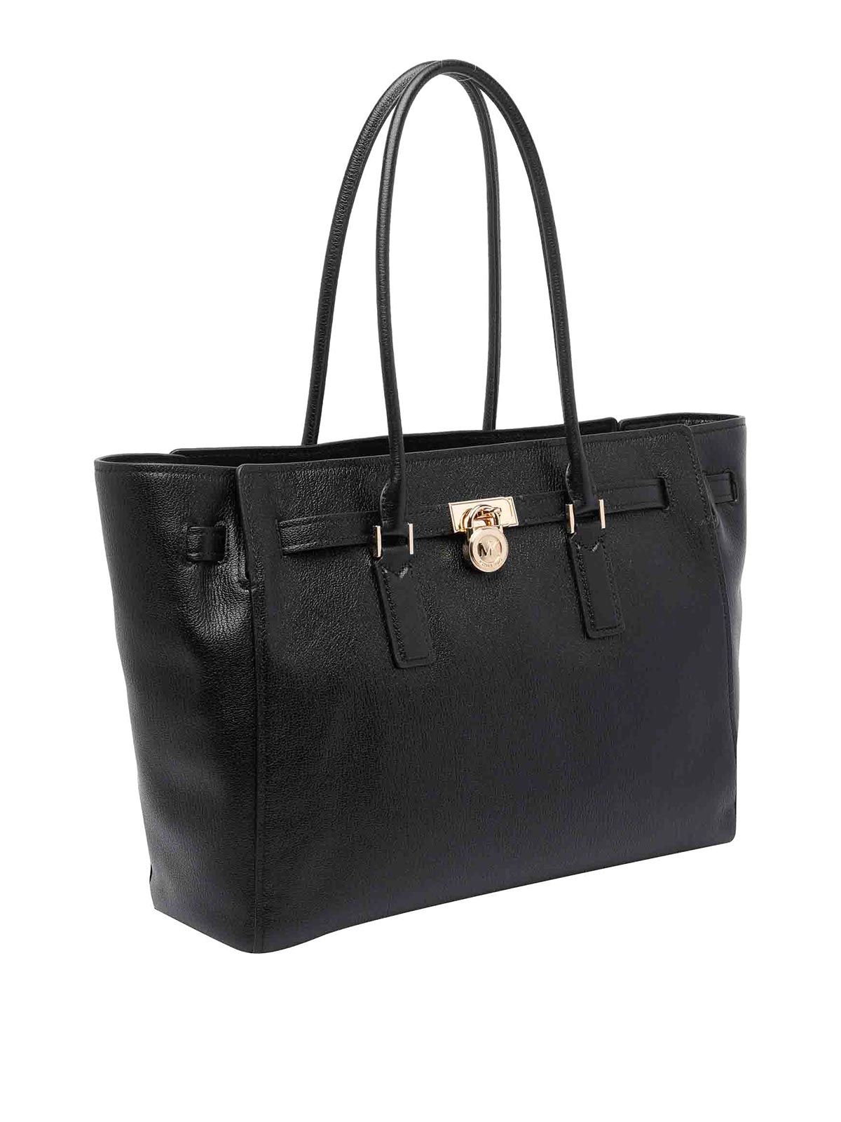 Michael Michael Kors Large Hamilton Tote Bag In Black