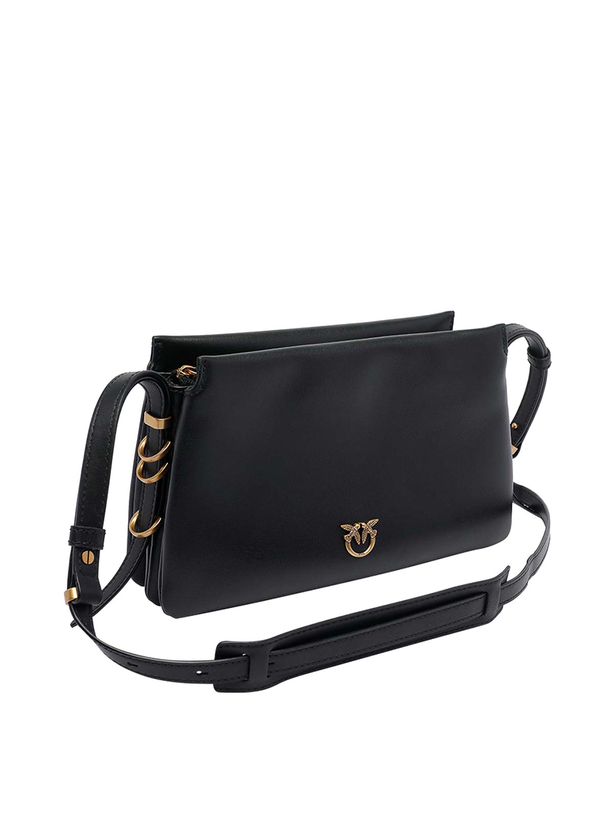 Pinko Mini One Two Three Crossbody Bag In Black