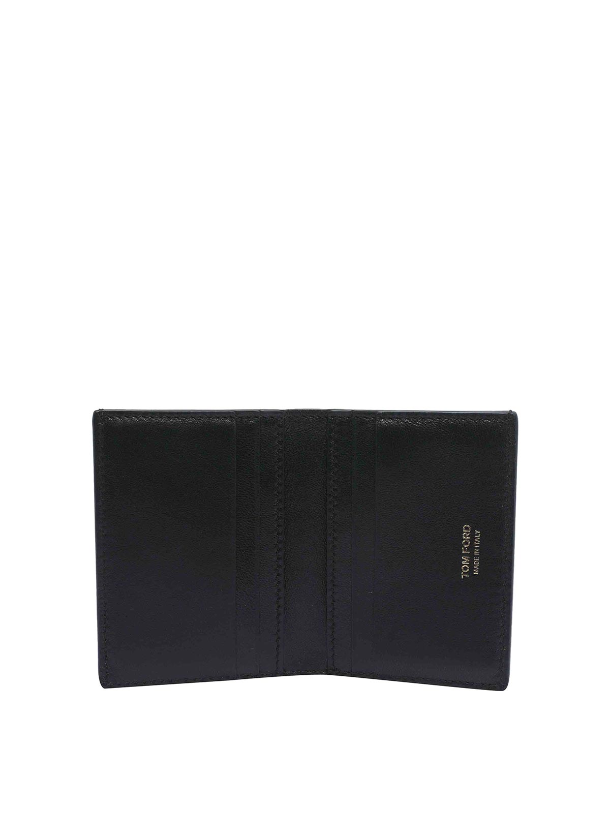 Tom Ford Croco Print Card Holder In Black