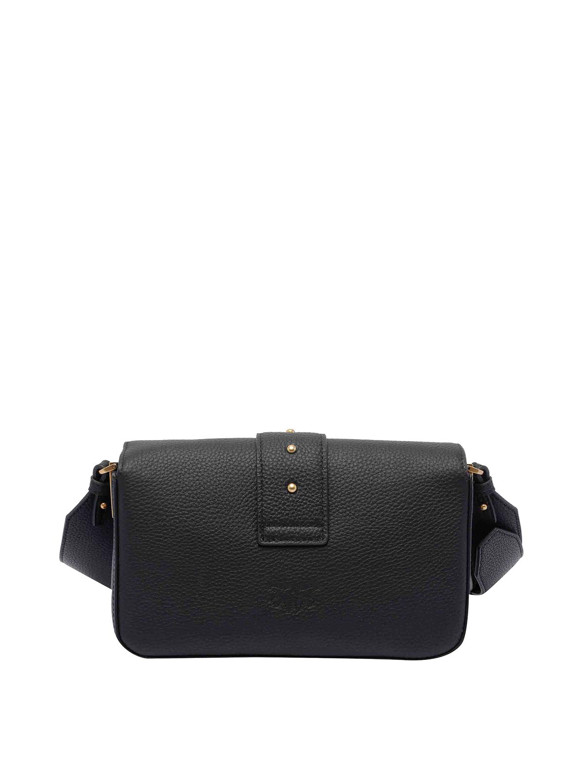 Pinko Mini Love One Slouchy Shoulder Bag In Black