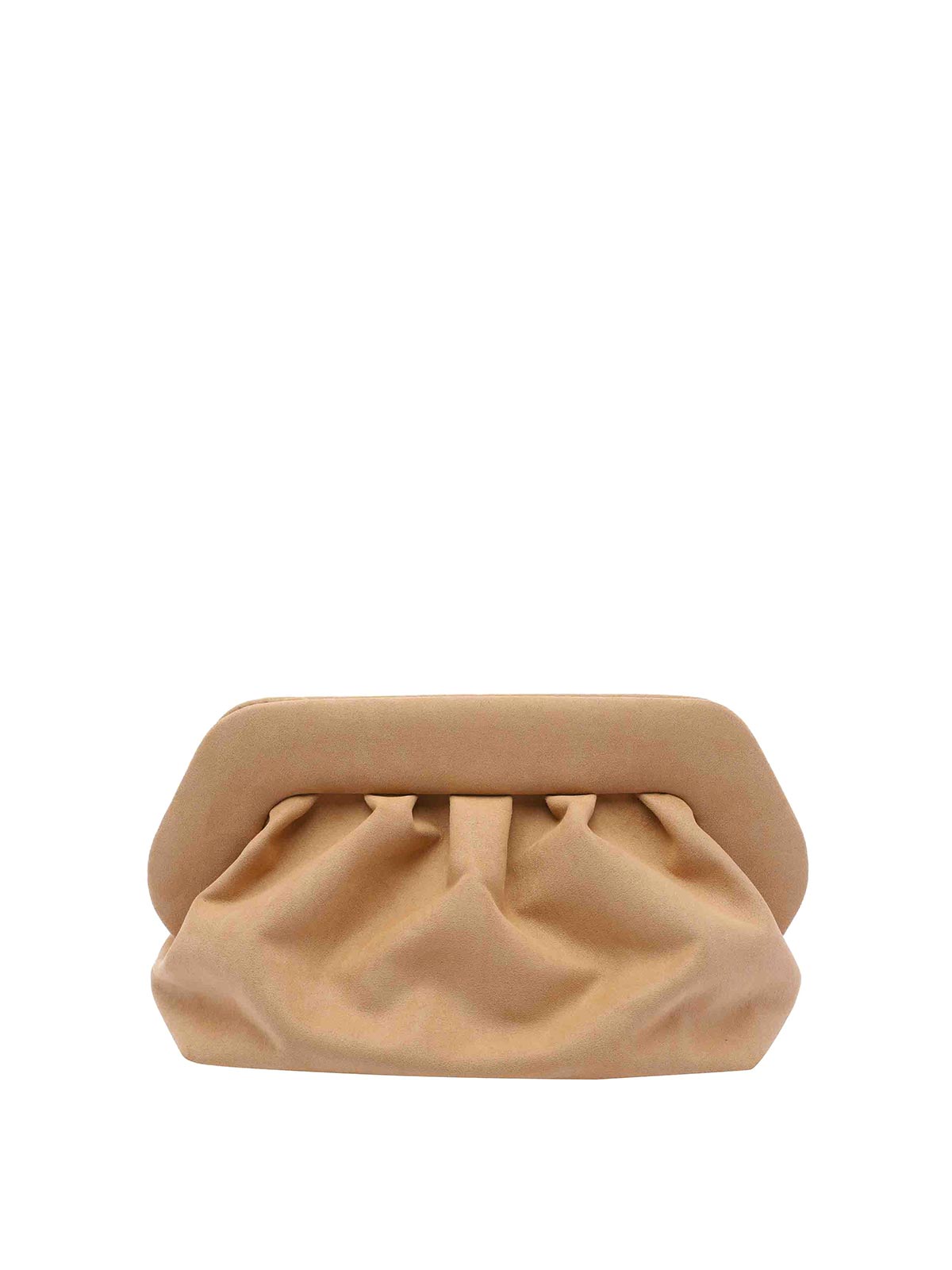 Themoirè Bios Suede Clutch In Sand