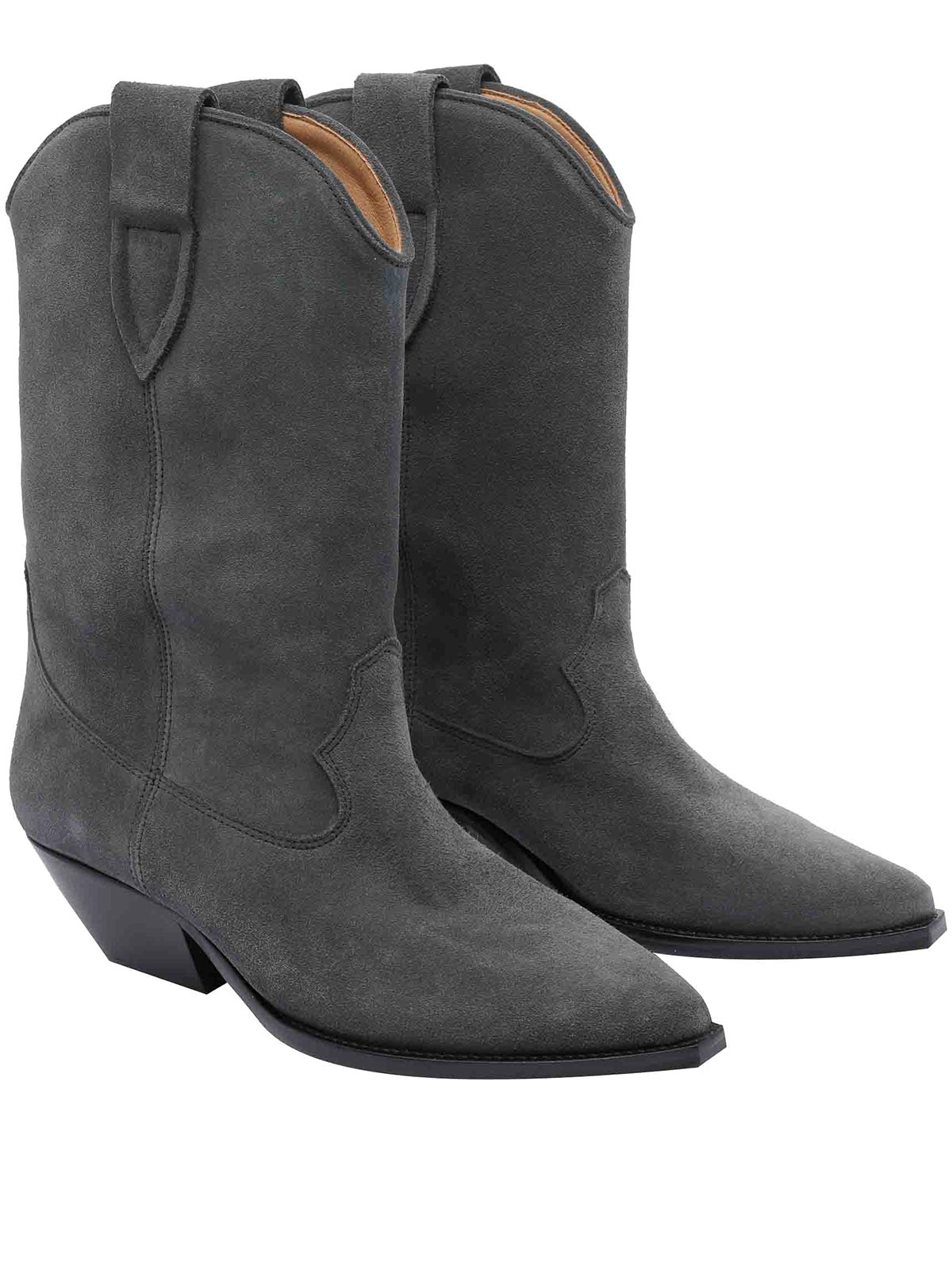 Isabel Marant Asphalt Duerto Booties In Gray