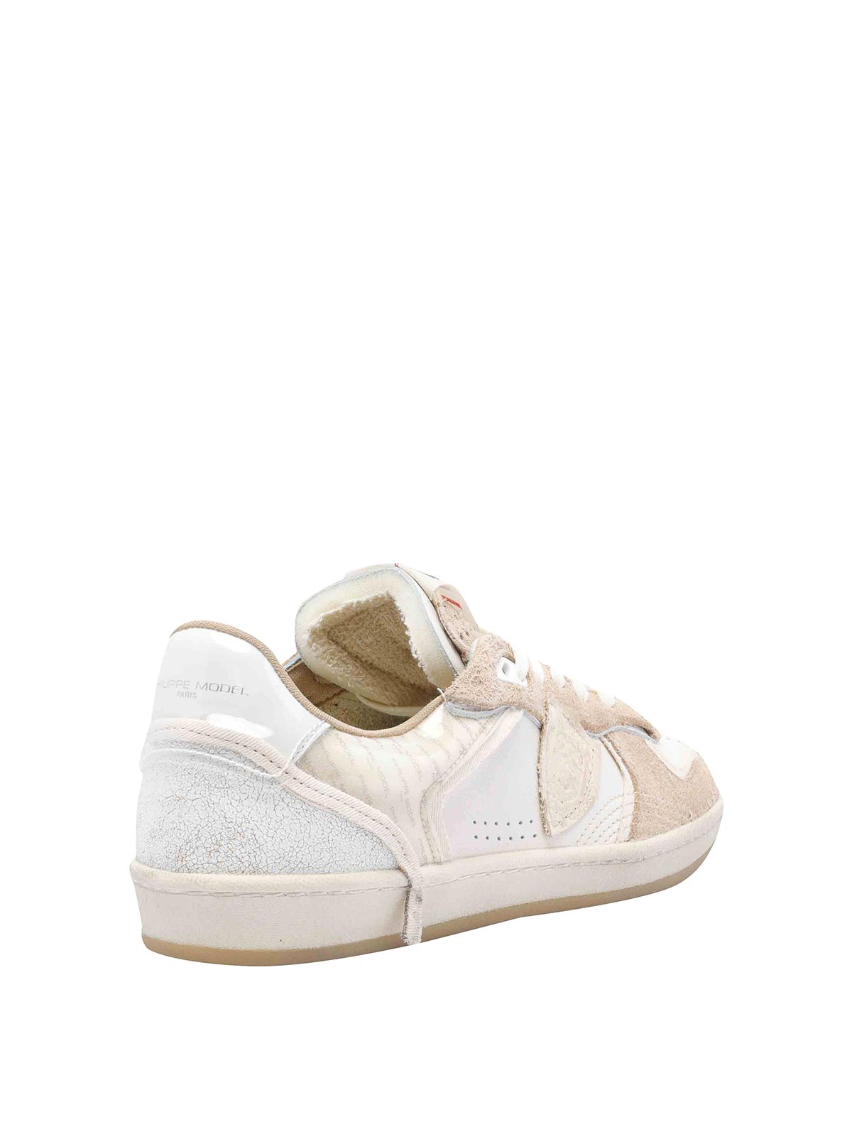 Philippe Model Beige And White Pgal Sneakers In Multi