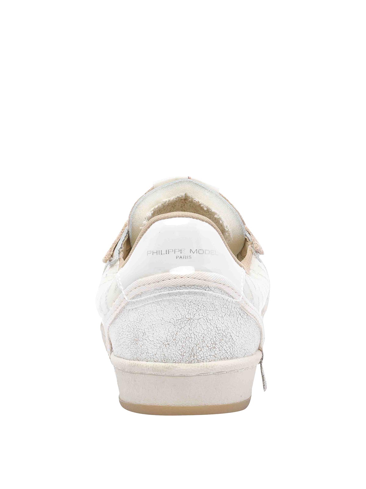 Philippe Model Beige And White Pgal Sneakers In Multi