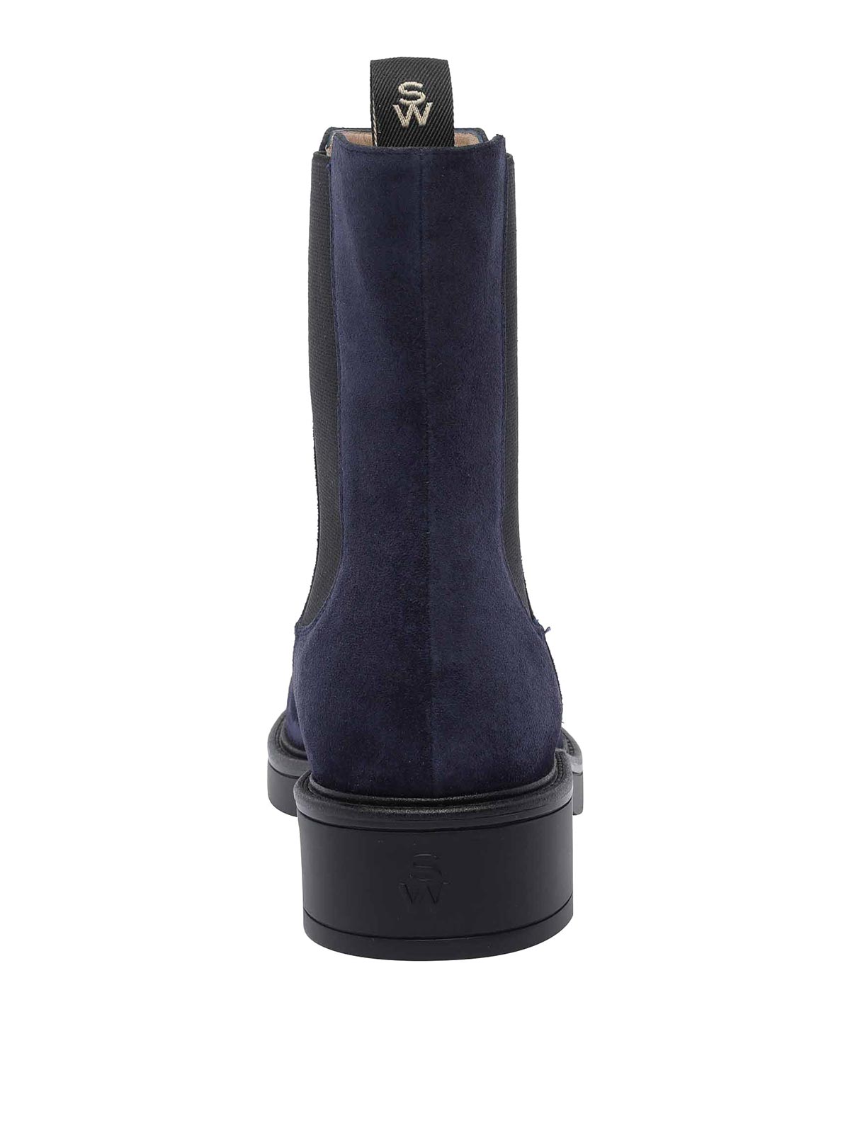Stuart Weitzman Suede Ankle Boots Featuring Block Heel In Blue