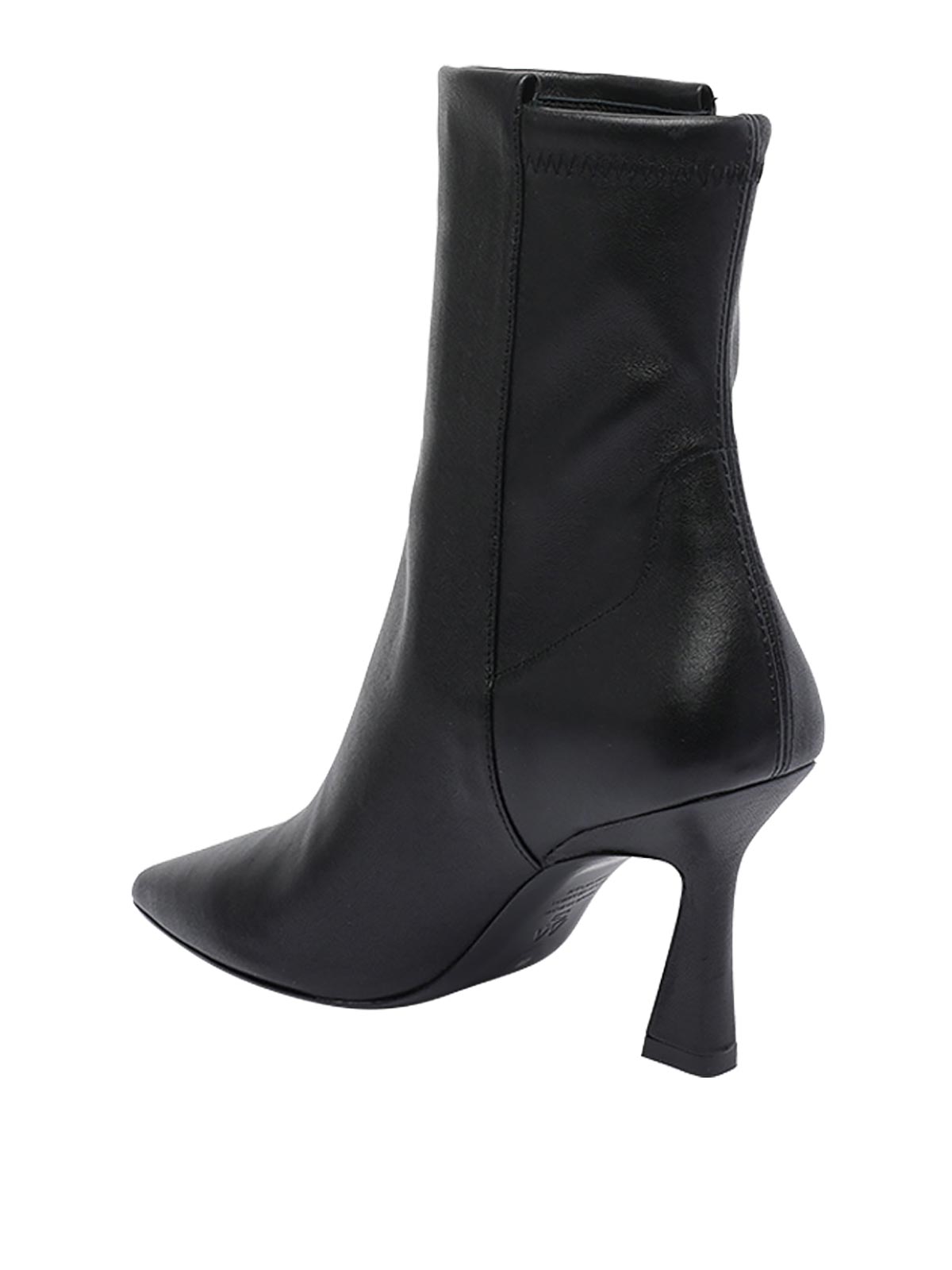 Stuart Weitzman 85mm Vinnie Pointed-toe Elasticised Boots In Black