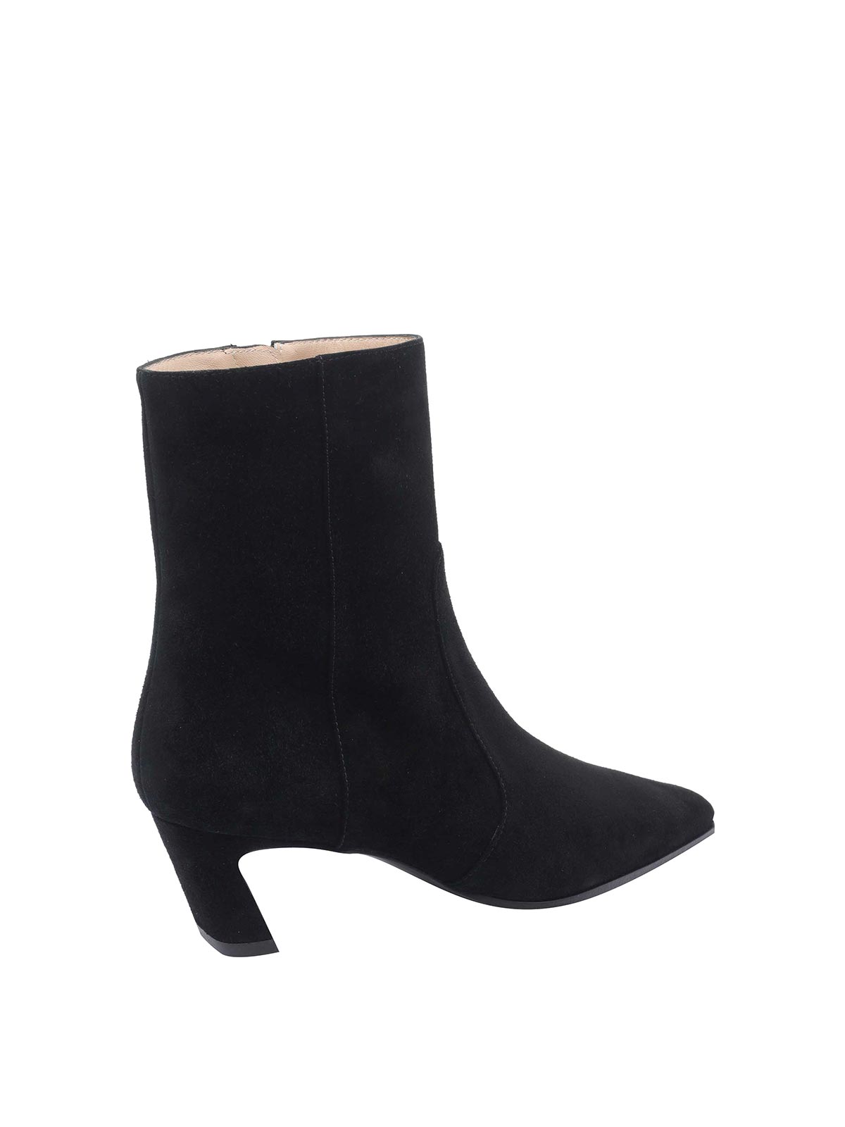 Stuart Weitzman Stassi Zip Booties In Black