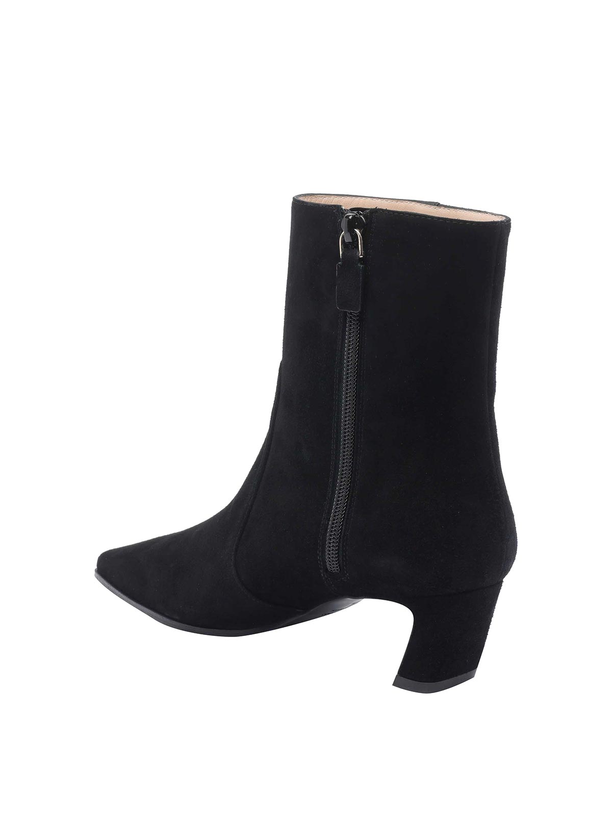 Stuart Weitzman Stassi Zip Booties In Black