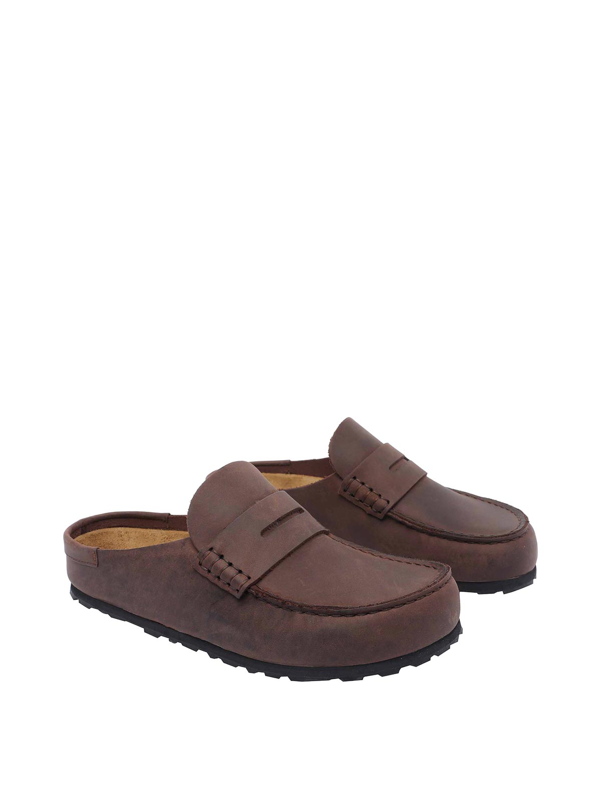 Birkenstock Naples Loafers In Brown