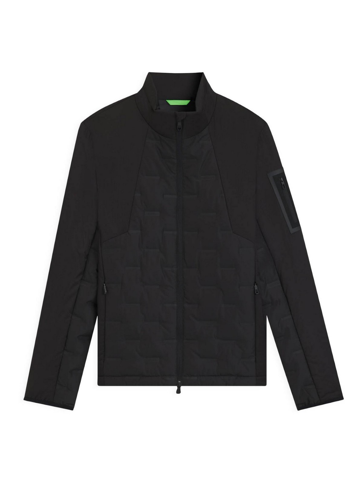 Hugo Boss Cropped Down Jacket With Water-repellent Finish In Black