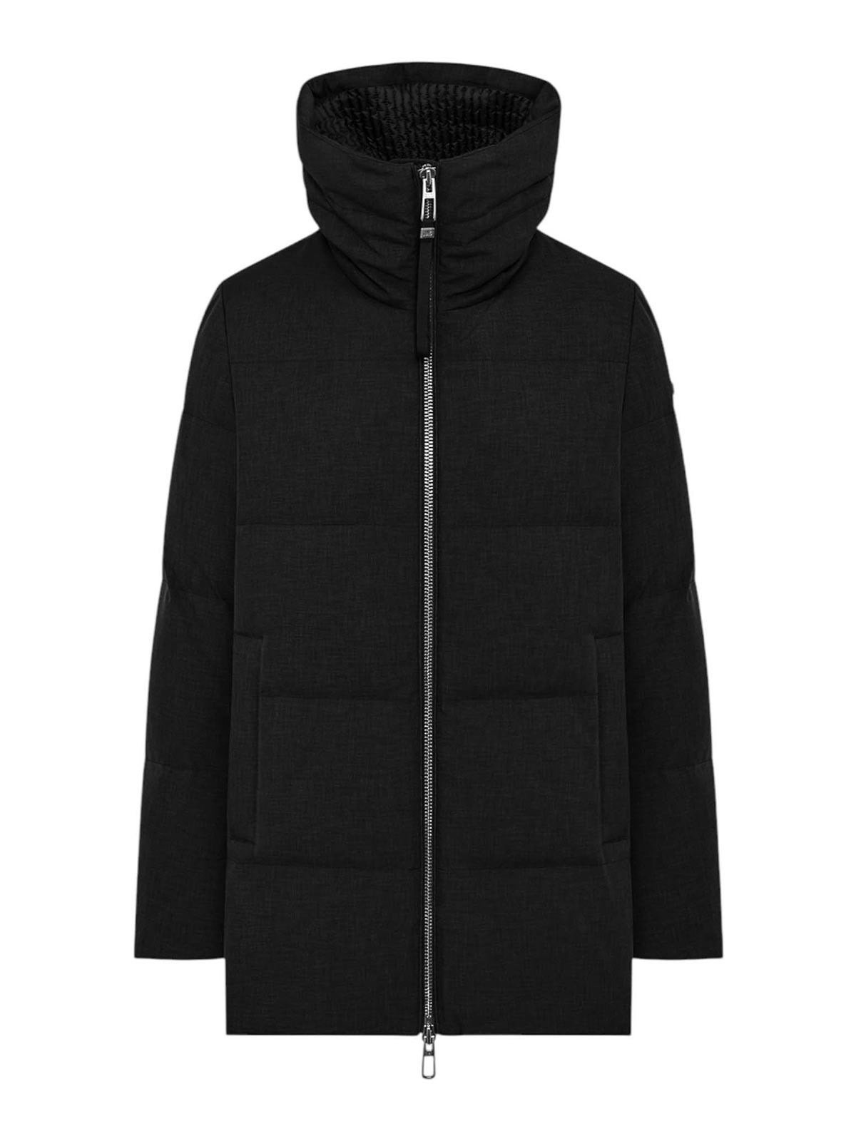 Duno Shiva Africa Funnel-neck Coat In Gray