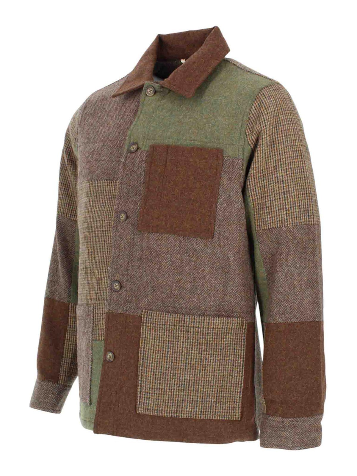 Sebago Medio Dorr Patchwork Jacket In Brown