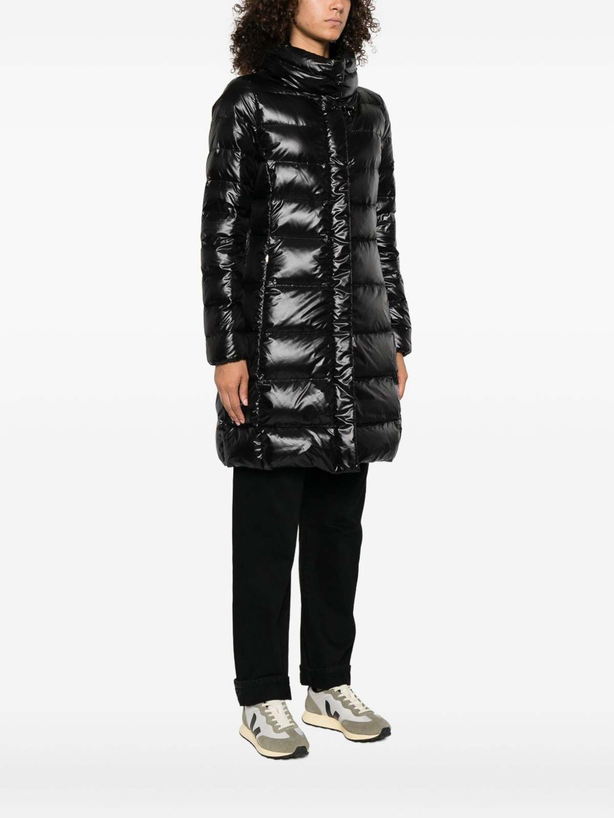 Fay Puffer Jacket In Black