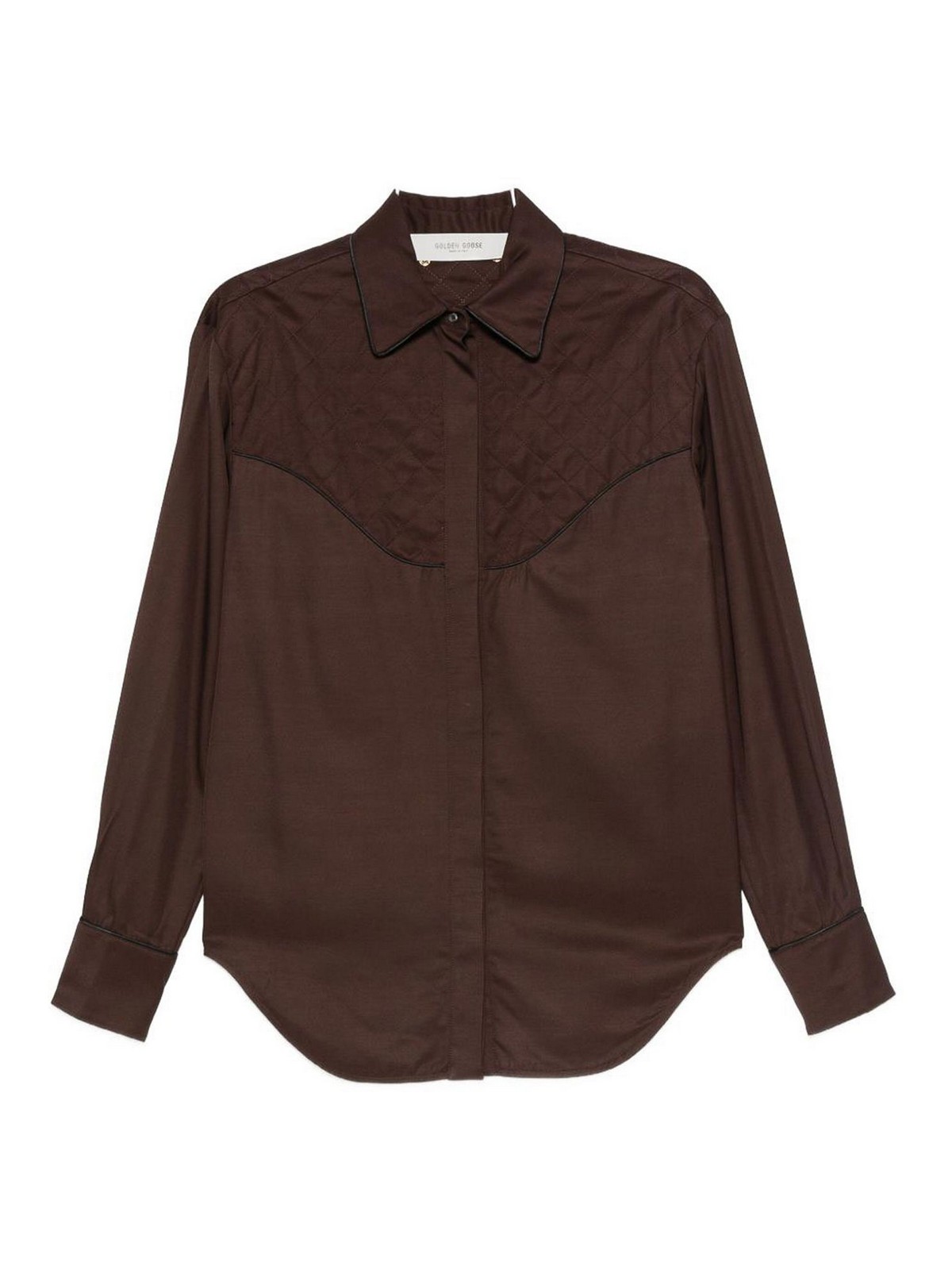 Golden Goose Shirt In Brown