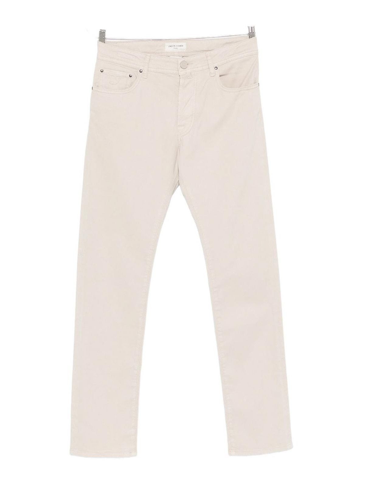 Jacob Cohen Button-fly Trousers In Gray