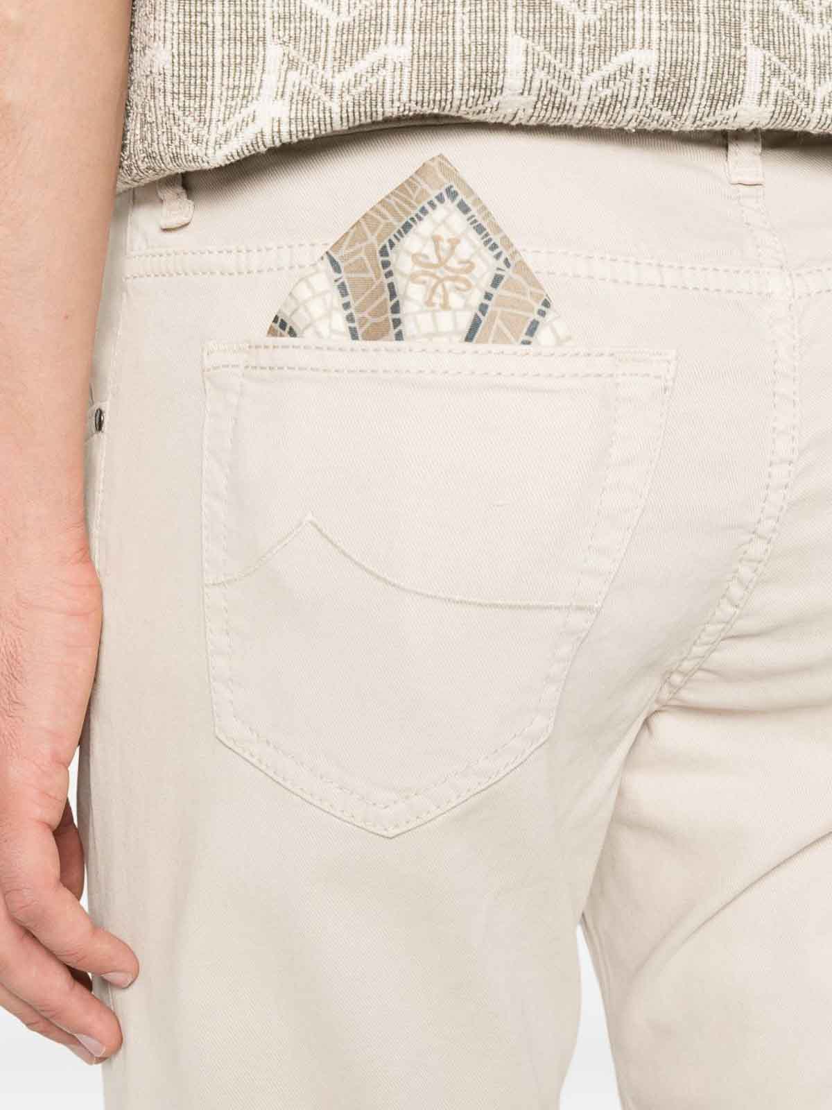Jacob Cohen Button-fly Trousers In Gray