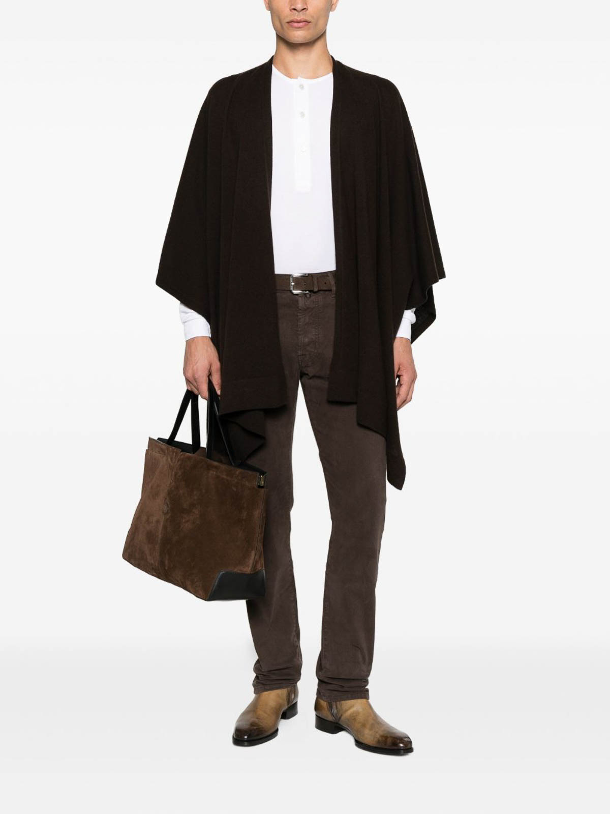 Jacob Cohen Button-fly Trousers In Brown
