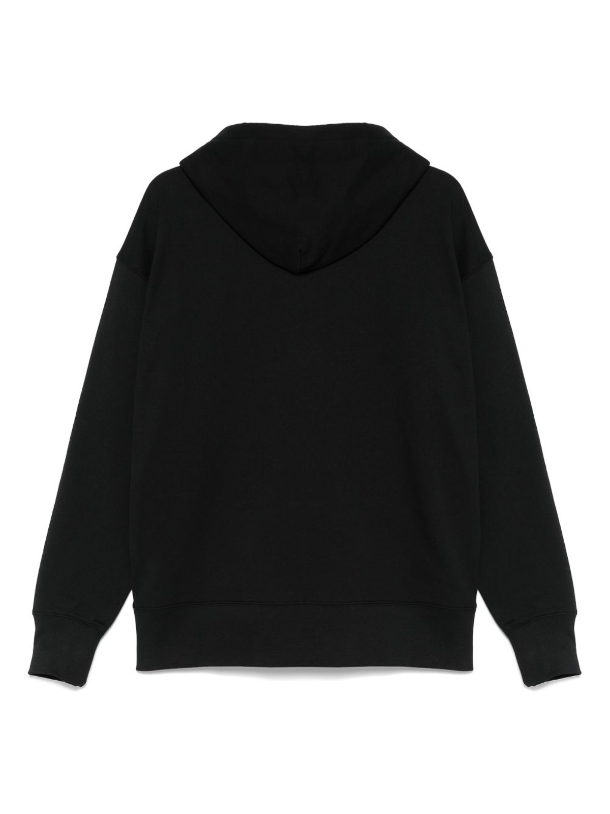 Msgm Black Cotton Crewneck Sweatshirt With Logo In Black
