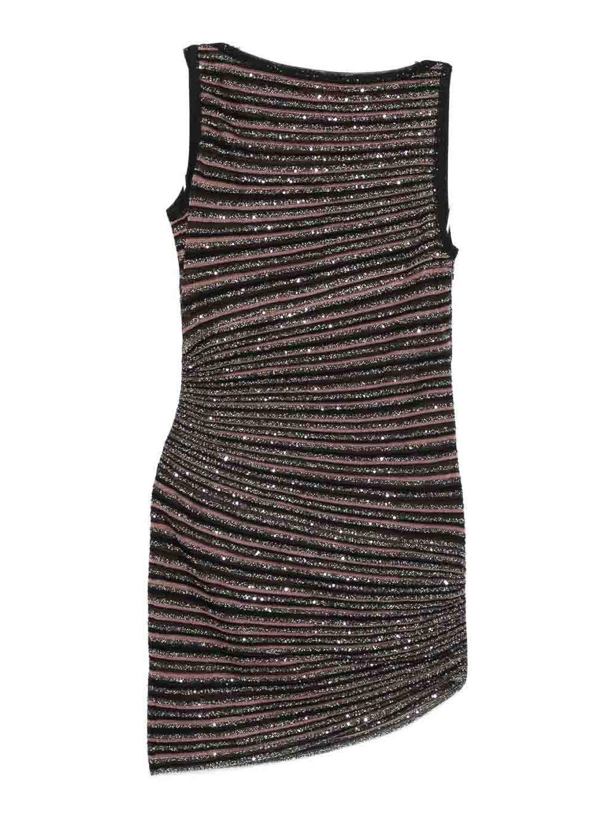 Missoni Short Sleeveless Dress In Brown