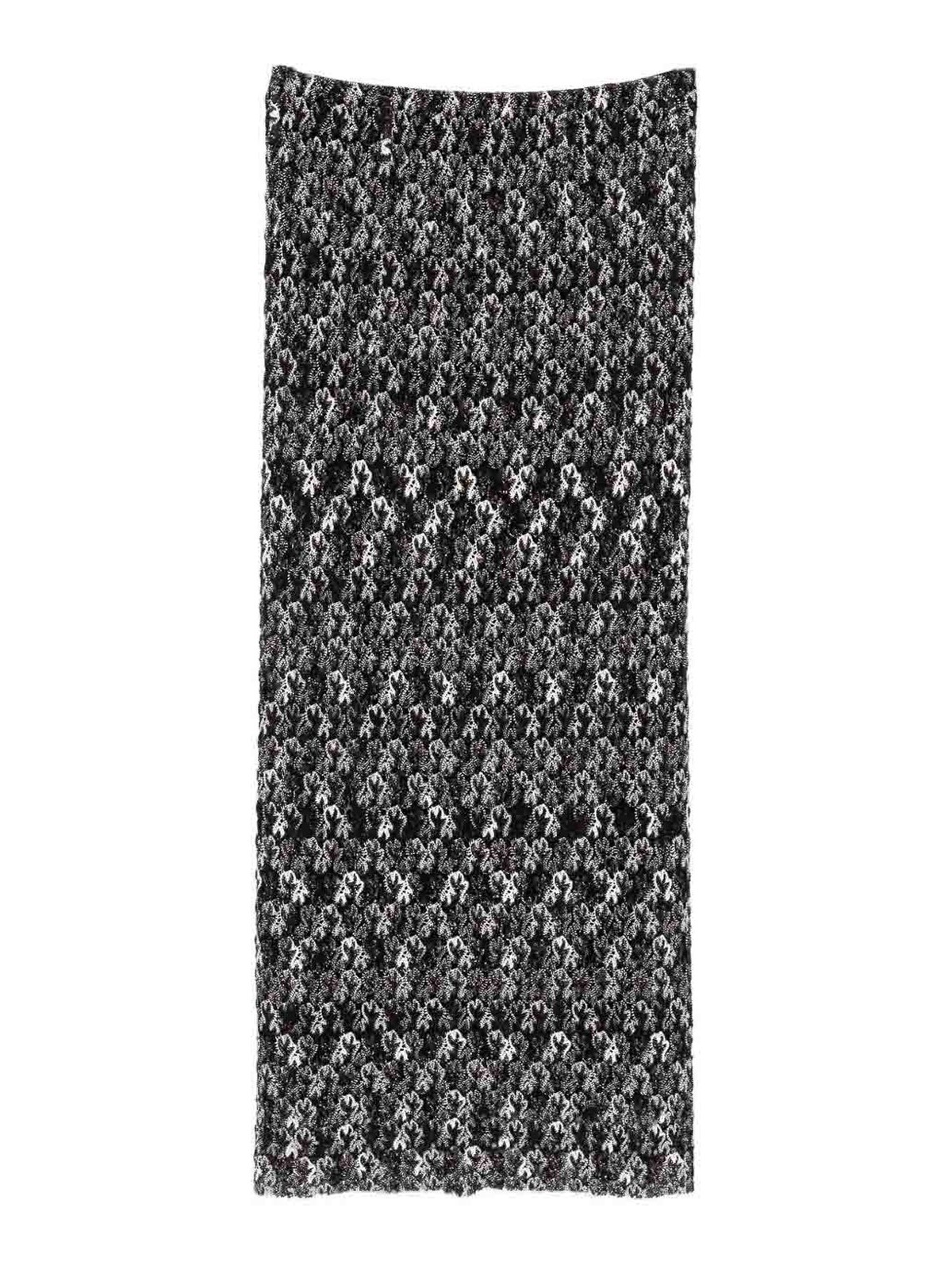 Missoni Long Lace Skirt In Brown