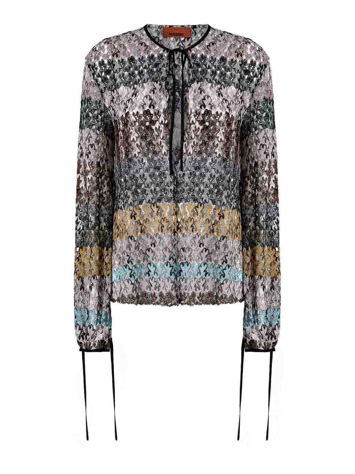 Missoni Multicolored Lace Blouse