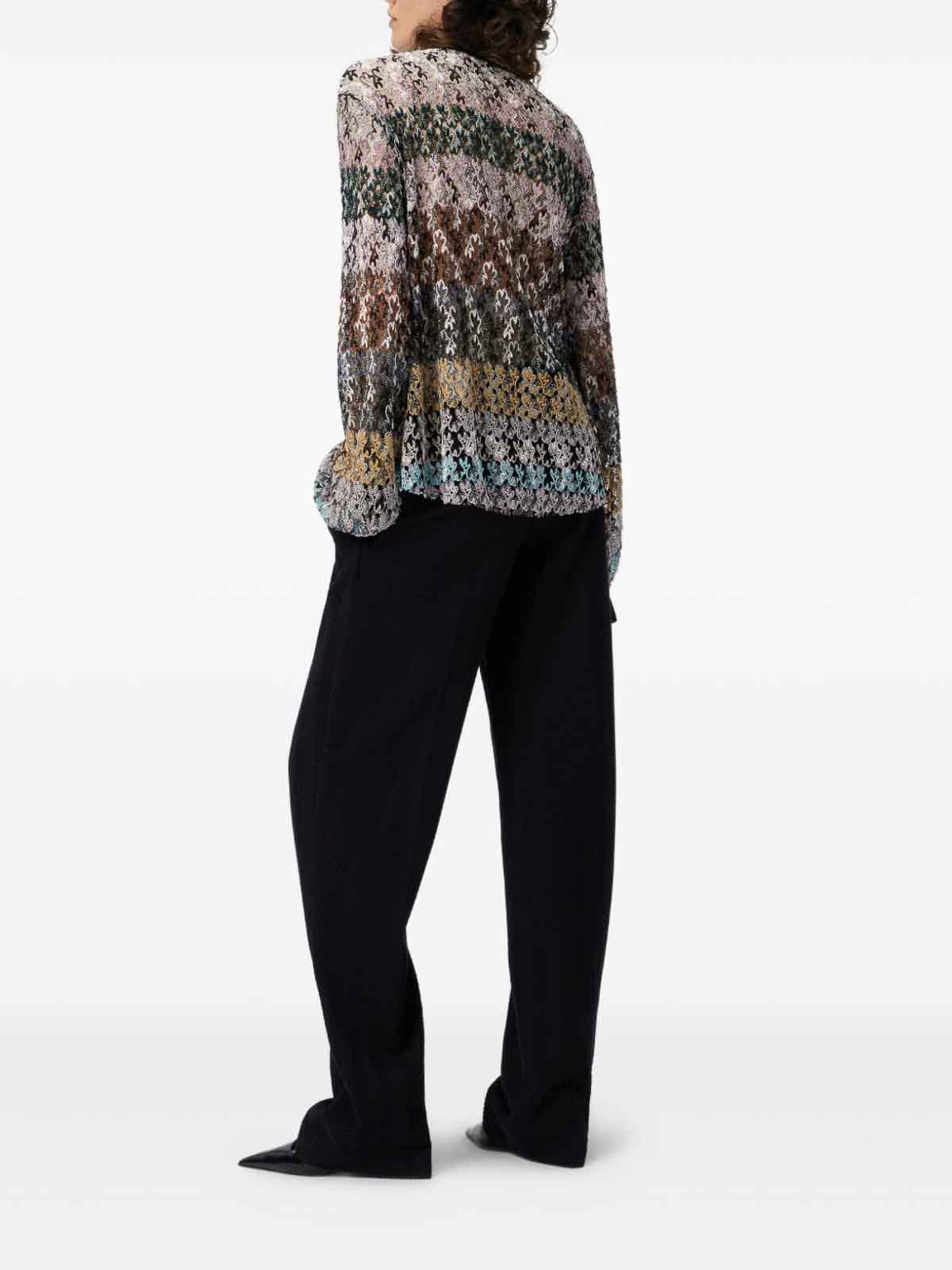 Missoni Multicolored Lace Blouse In Multi