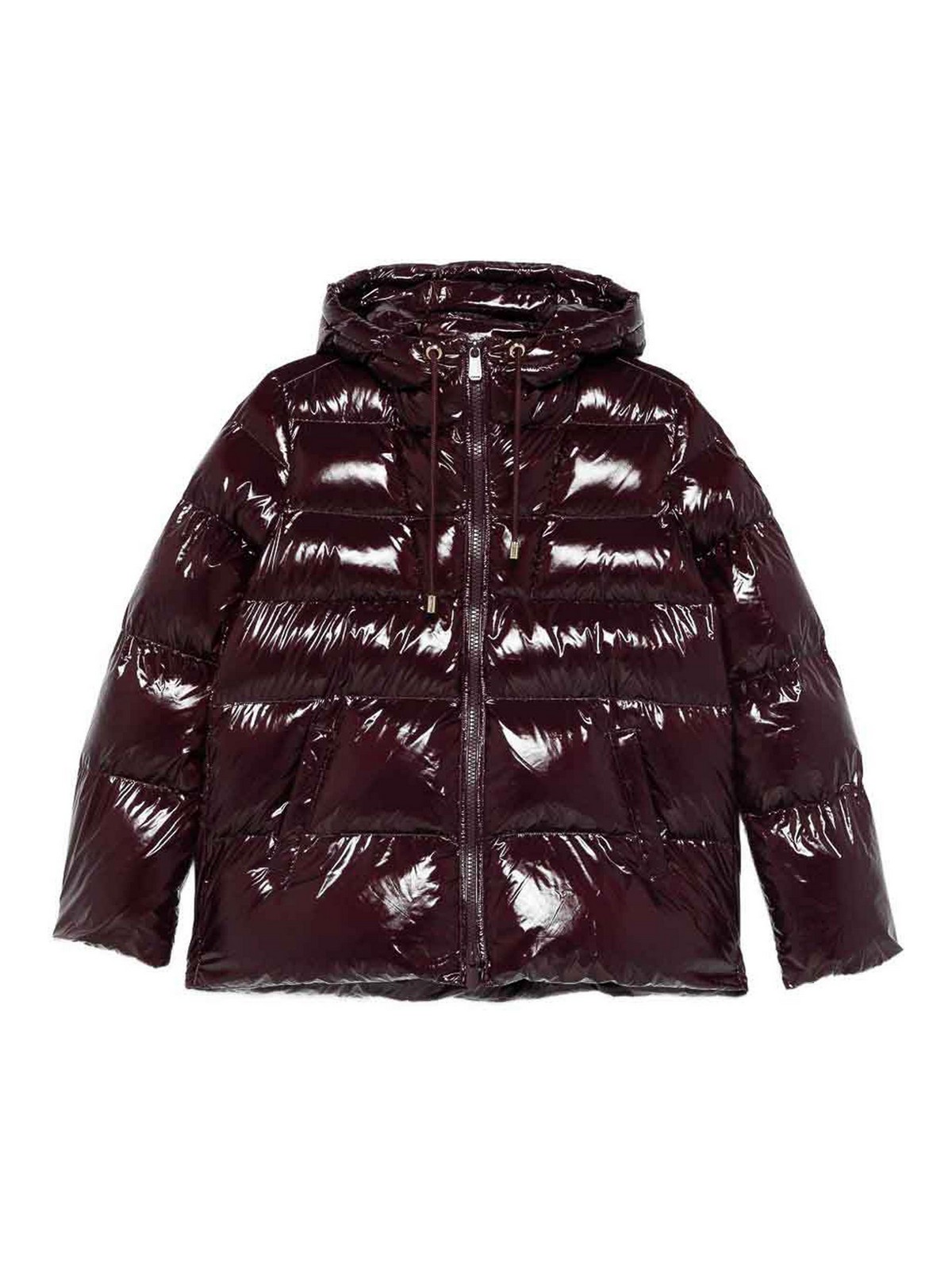 Pinko Short Down Jacket In Red