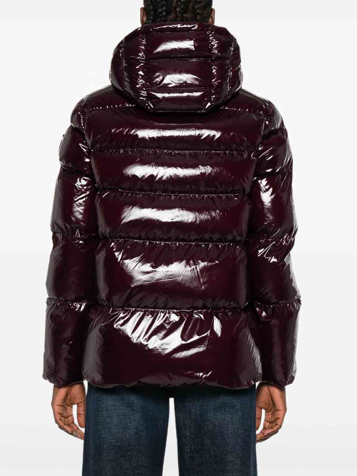 Pinko Short Down Jacket In Red