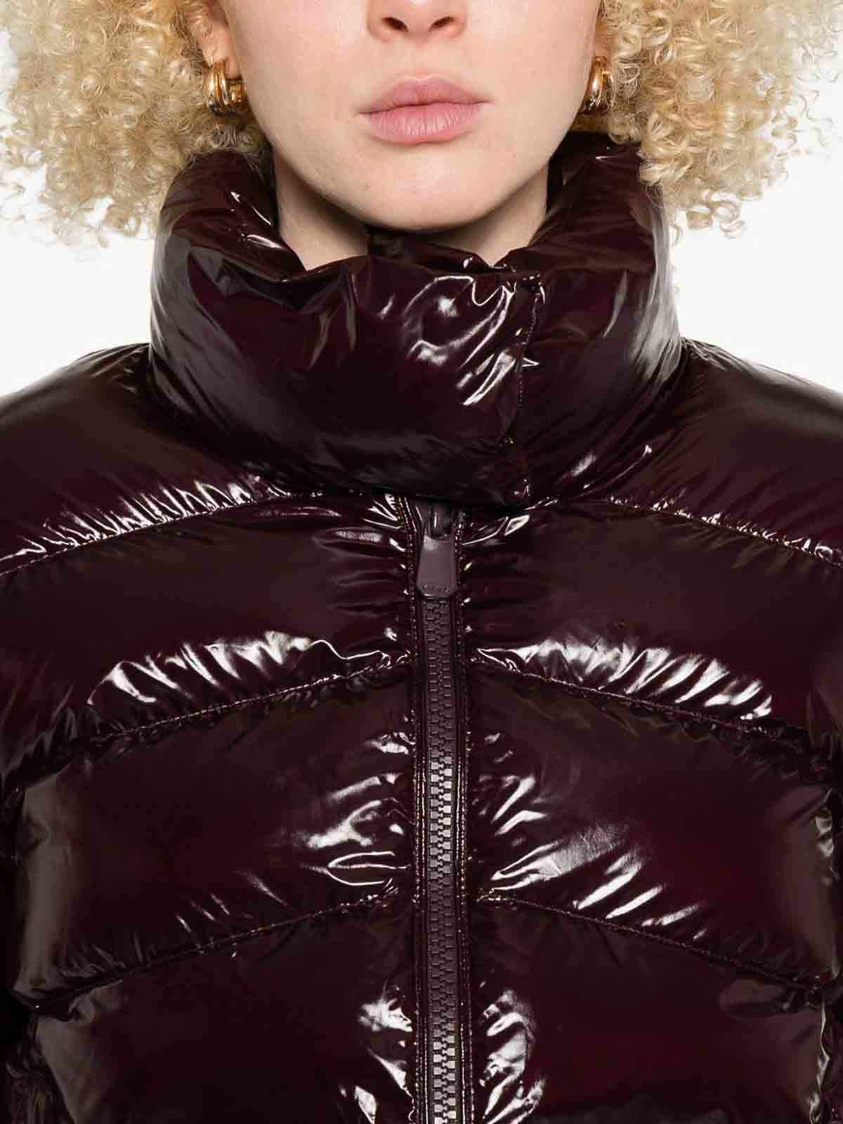 Pinko Short Down Jacket In Red