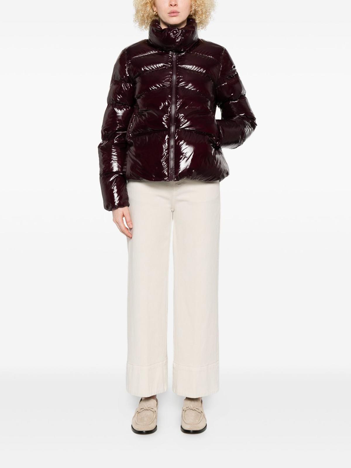 Pinko Short Down Jacket In Red