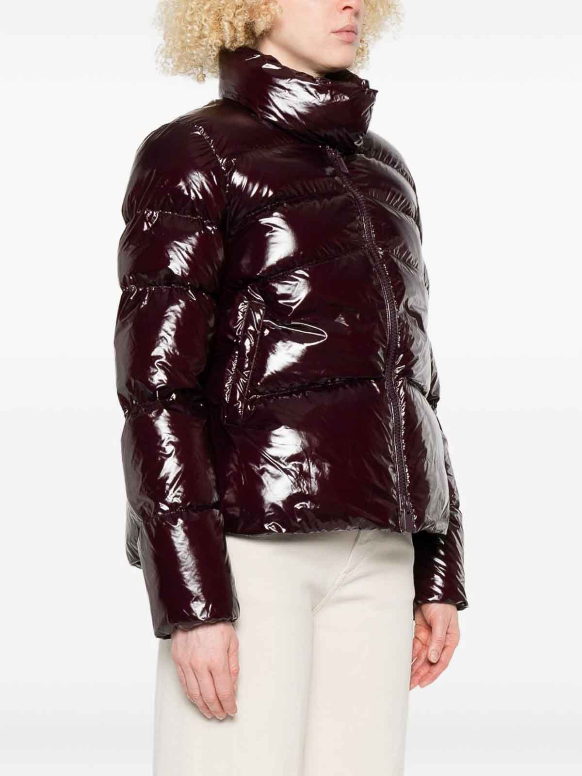 Pinko Short Down Jacket In Red