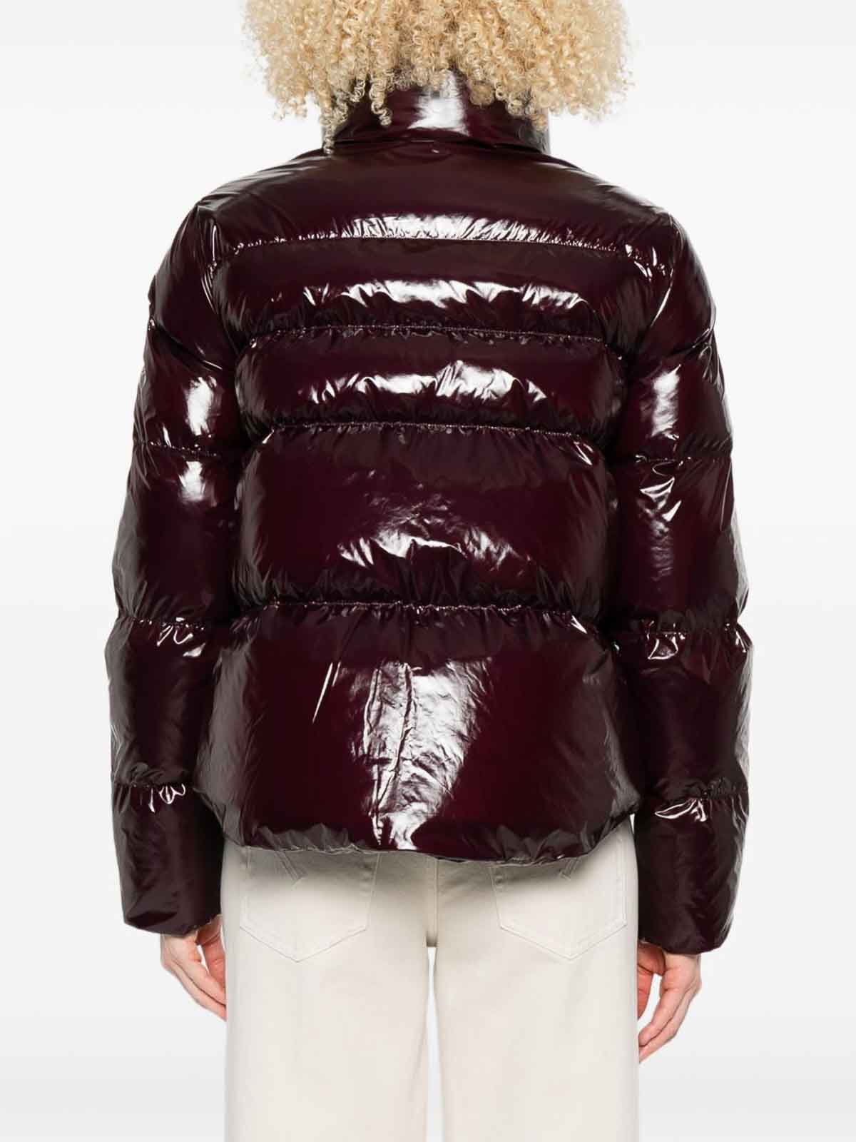 Pinko Short Down Jacket In Red
