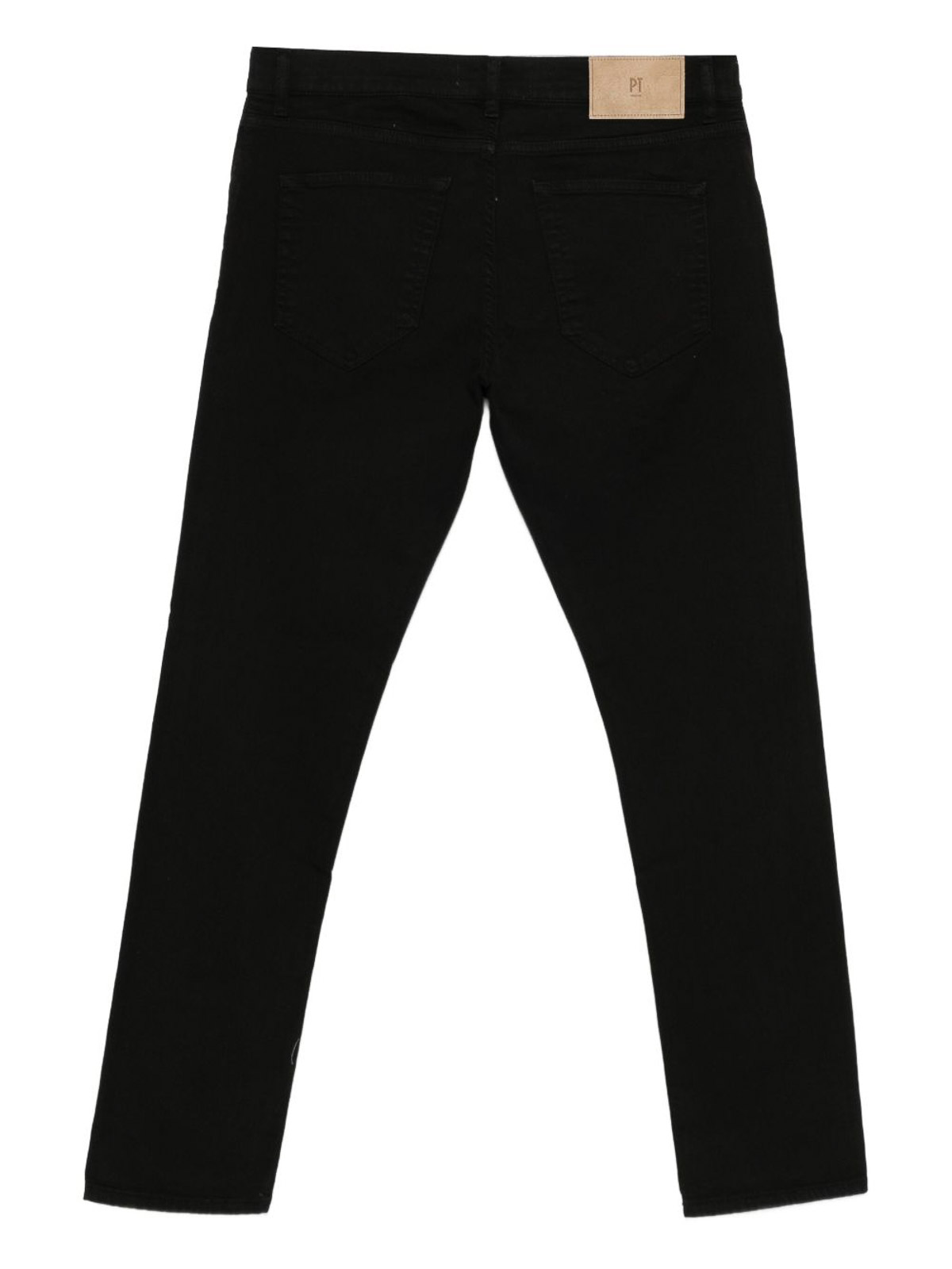 Pt Torino Slim Fit Stretch Cotton Jeans In Black