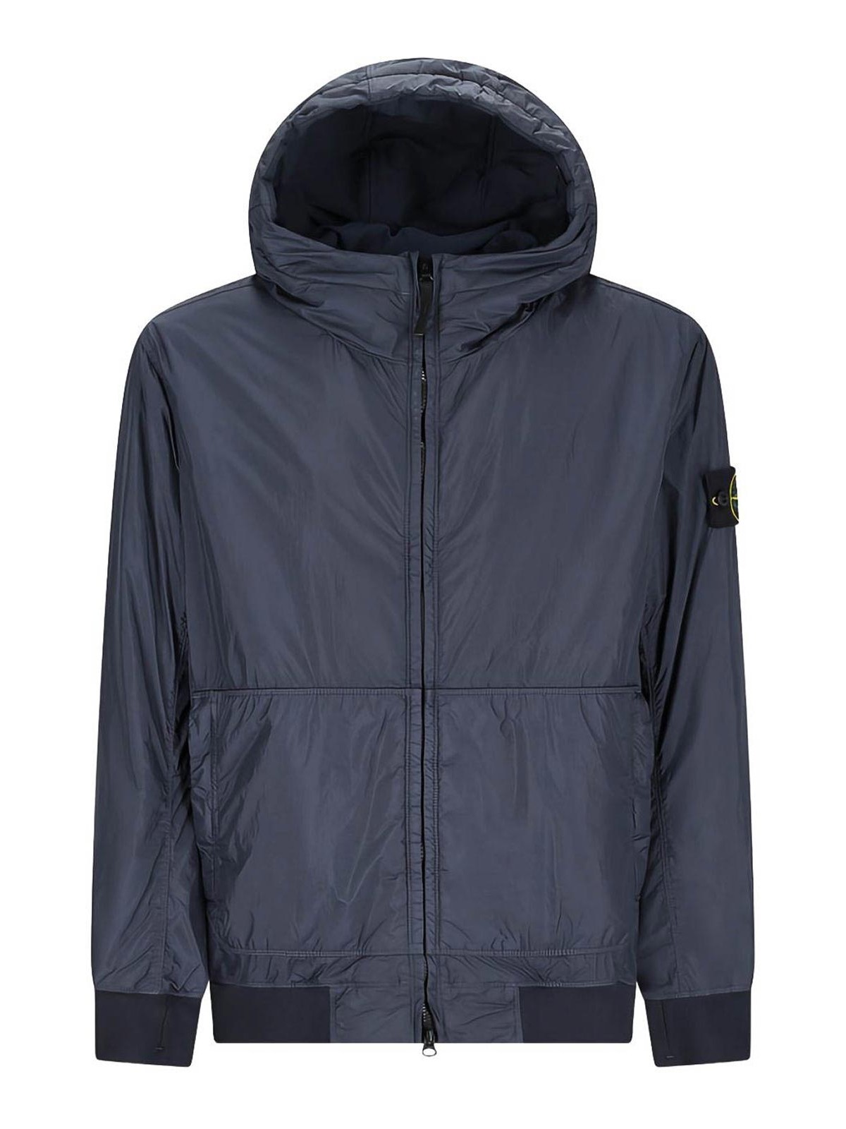 Stone Island Crinkle Reps Ny Light Puffer Jacket In Blue
