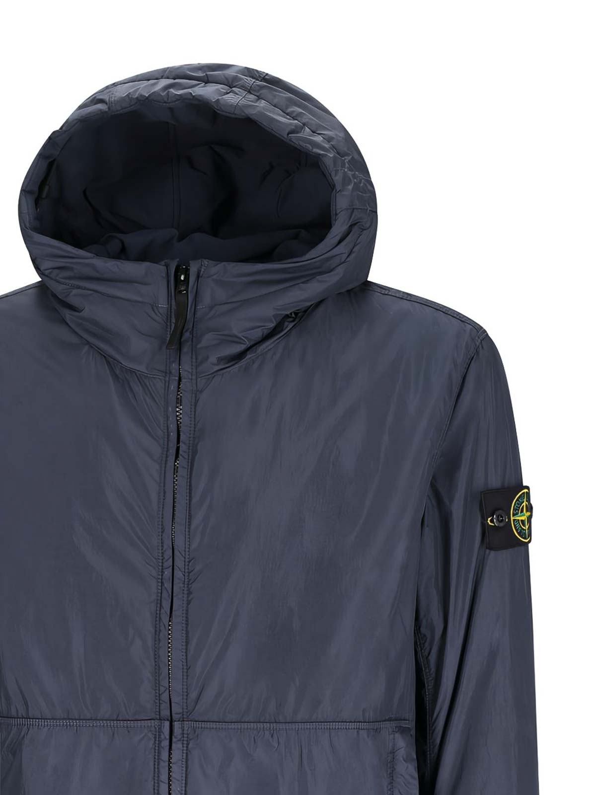 Stone Island Crinkle Reps Ny Light Puffer Jacket In Blue