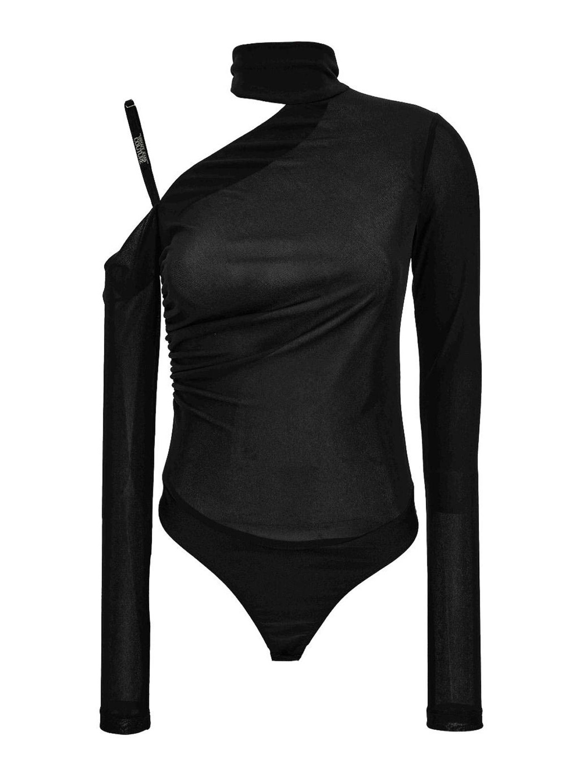 Versace Jeans Turtleneck Bodysuit In Black