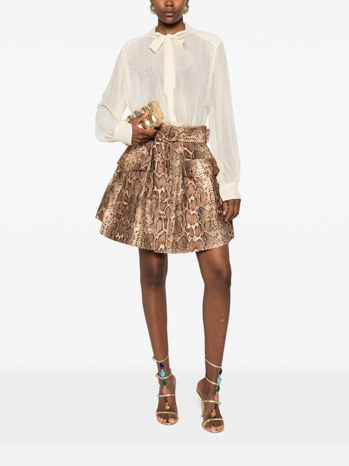 Forte Forte Lightweight Semi-sheer Beige Blouse With Bow Detail In Neutral