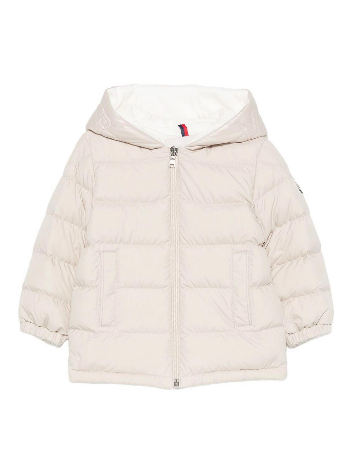 Moncler Puffer Jacket In Metallic