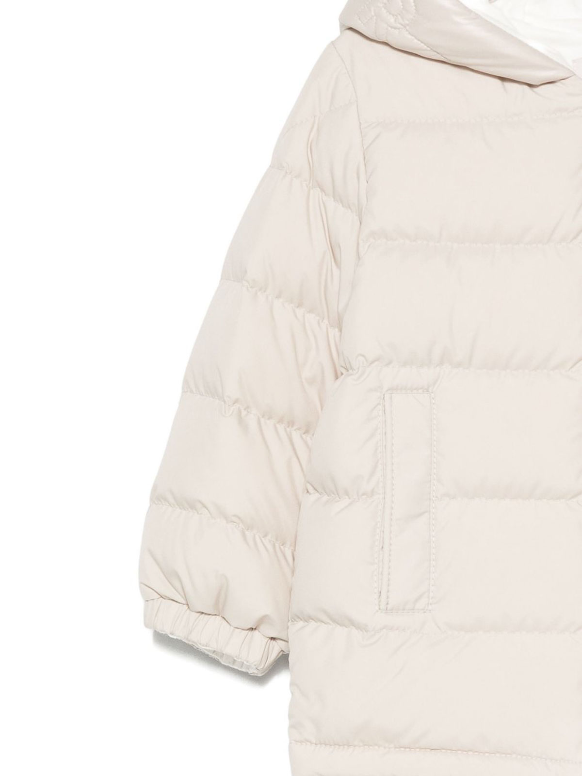 Moncler Puffer Jacket In Metallic