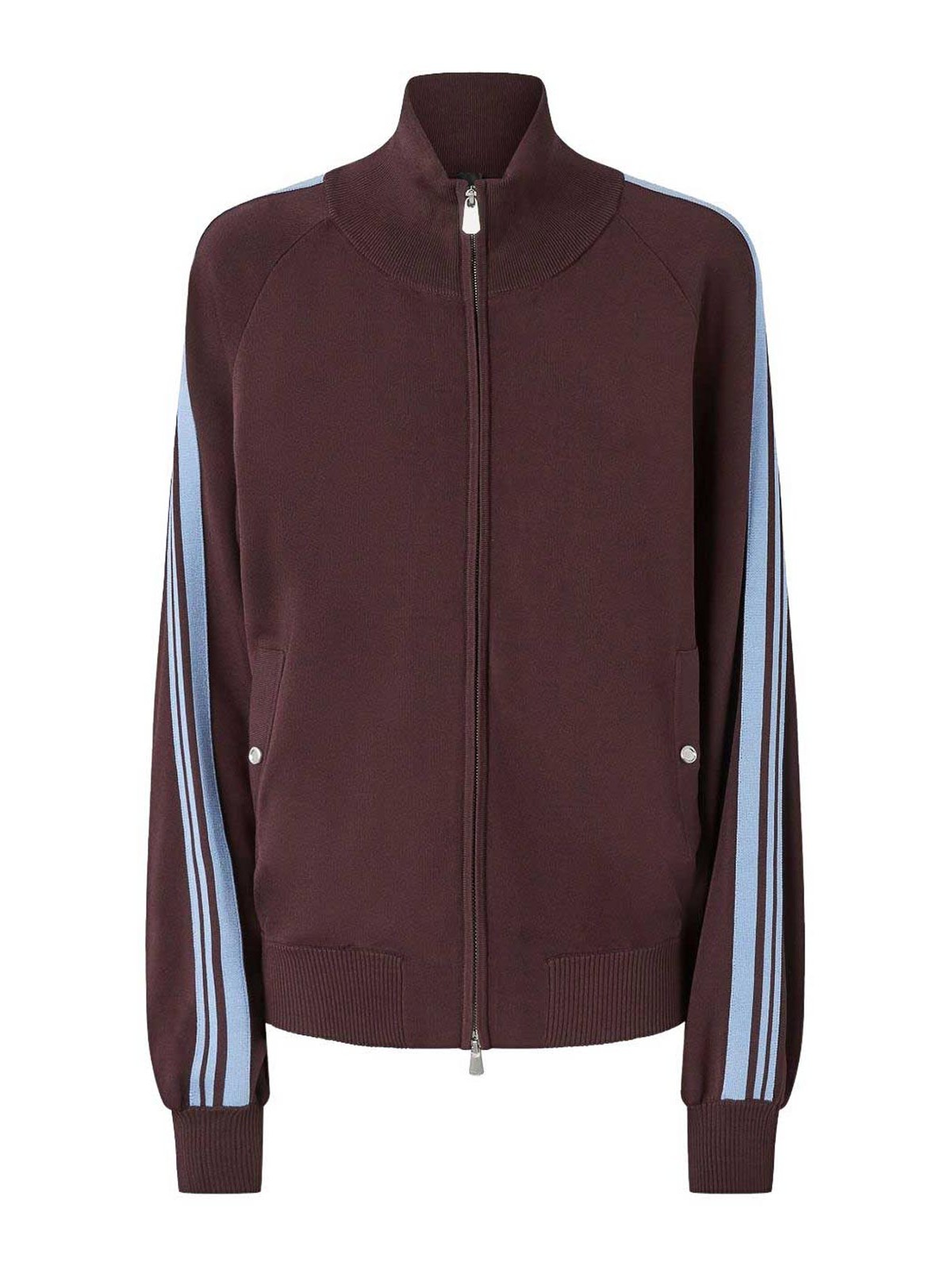 Pinko Zip-up Sweatshirt In Red