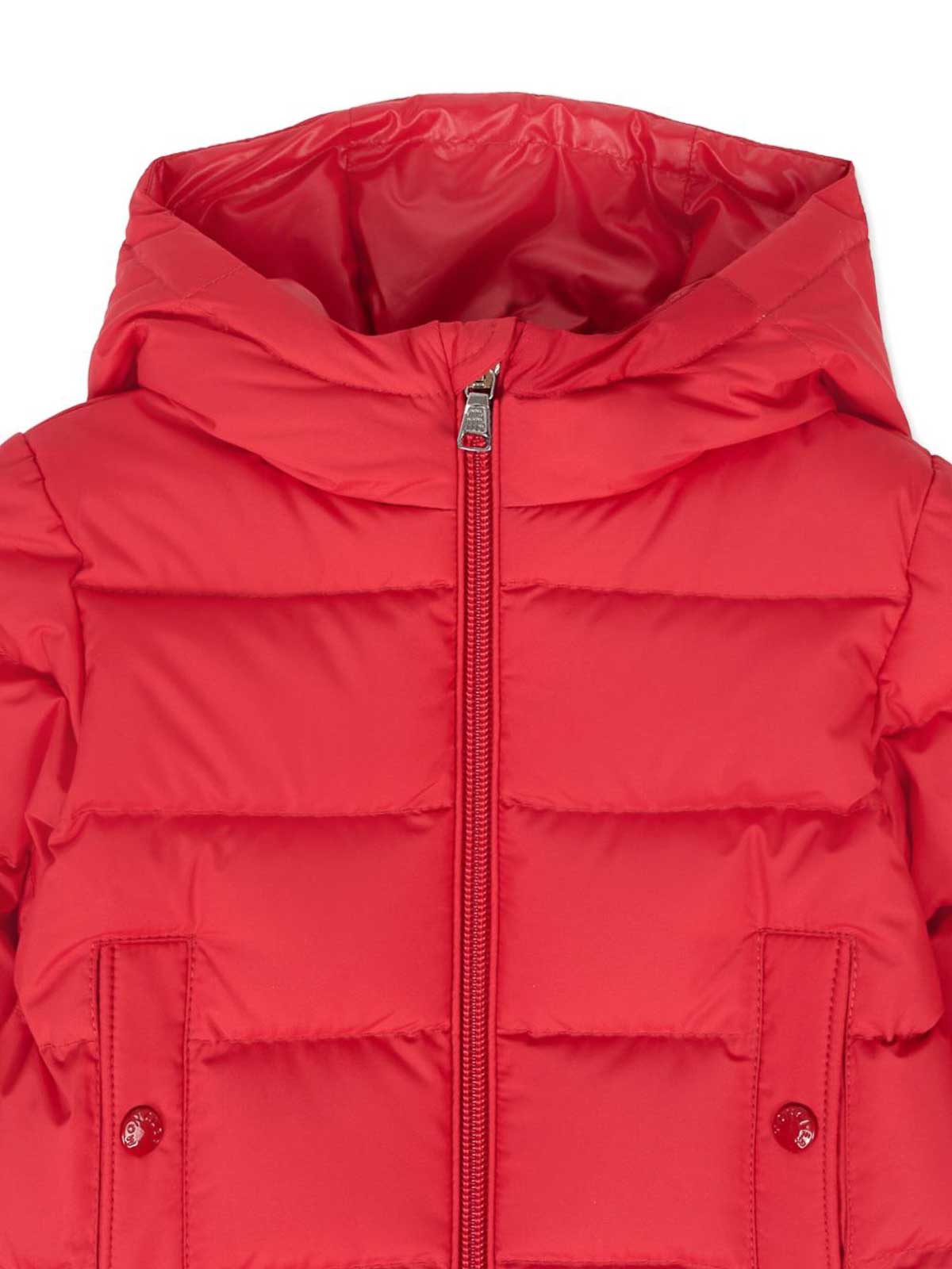 Moncler Puffer Jacket In Red